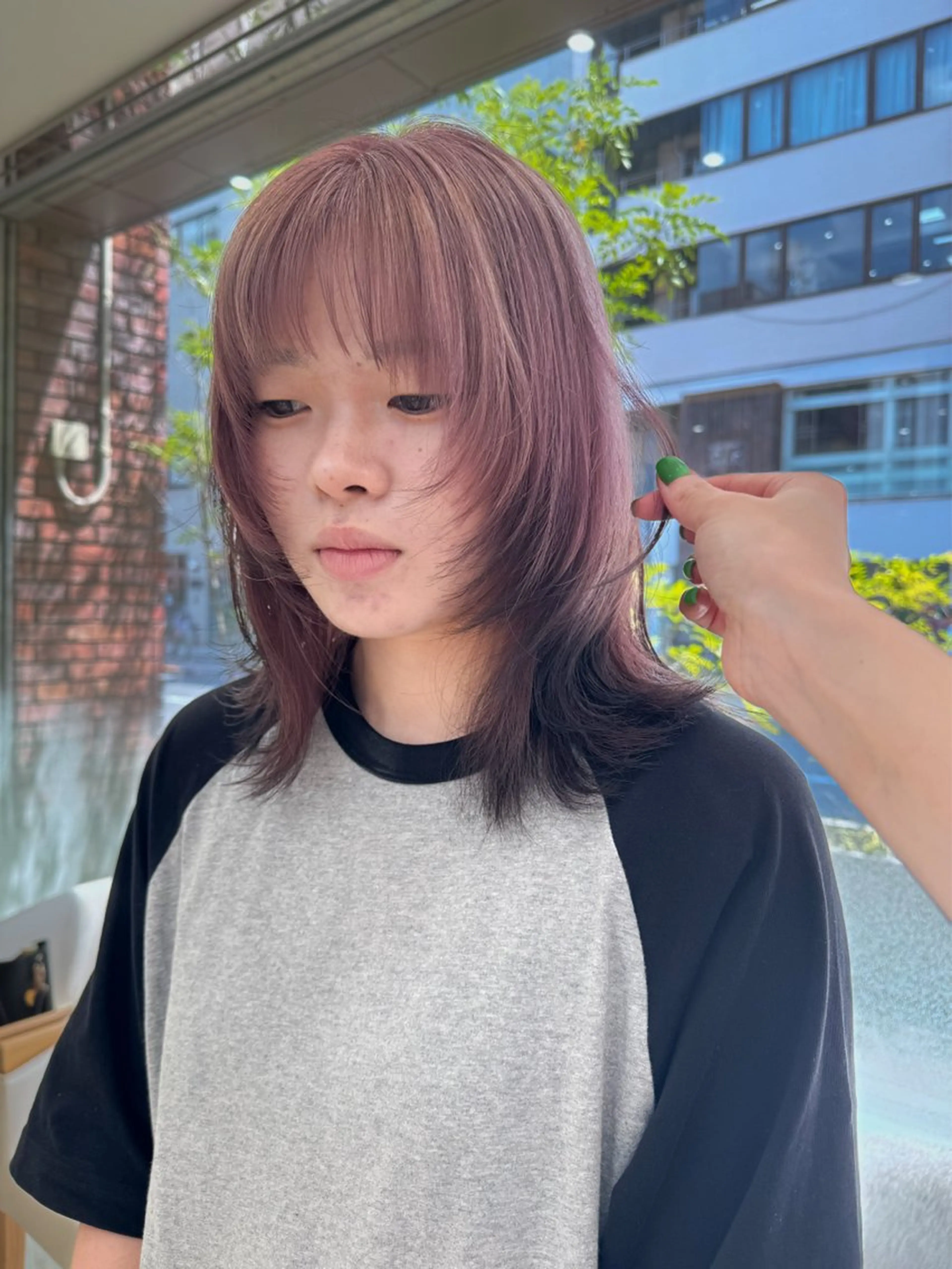 ミディアム カラー レイヤーカット Seeknext // Rukaのヘアスタイル