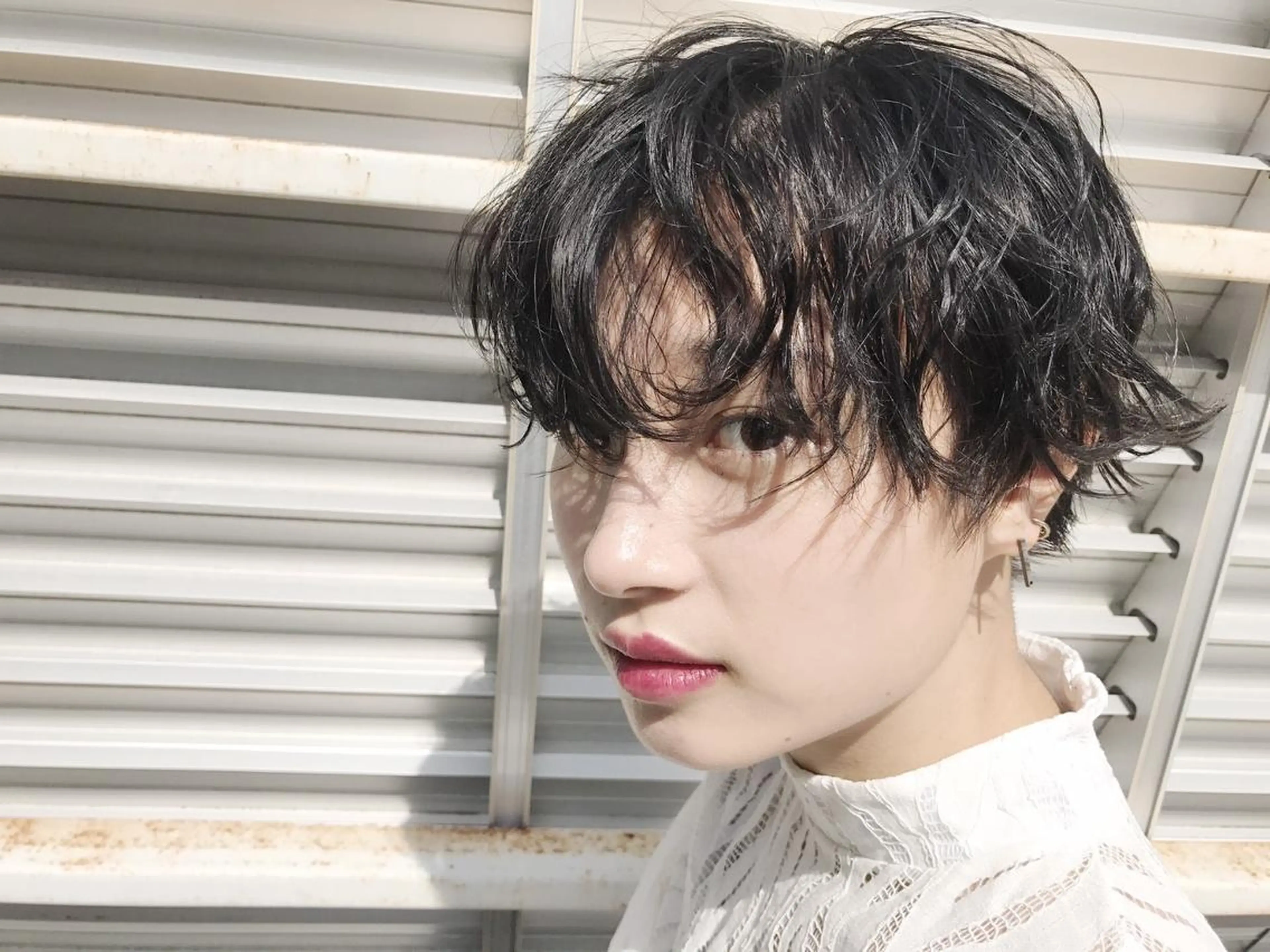 ミディアム カラー パーマ 山下 直人のヘアスタイル