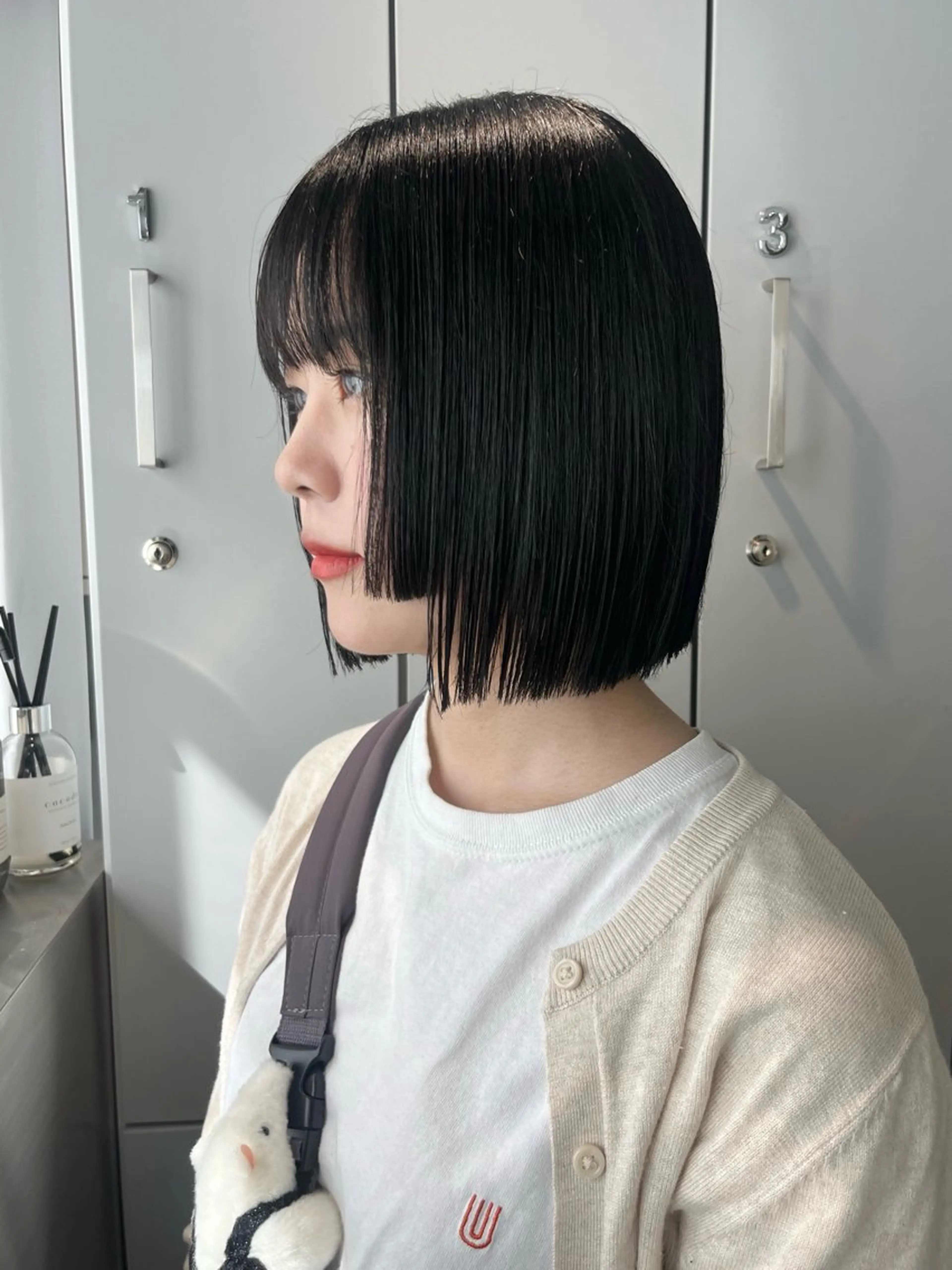 ミディアム ボブ 姫カット 縮毛矯正 縮毛矯正 Maison Land所属・YUZUKI 🌙のヘアスタイル