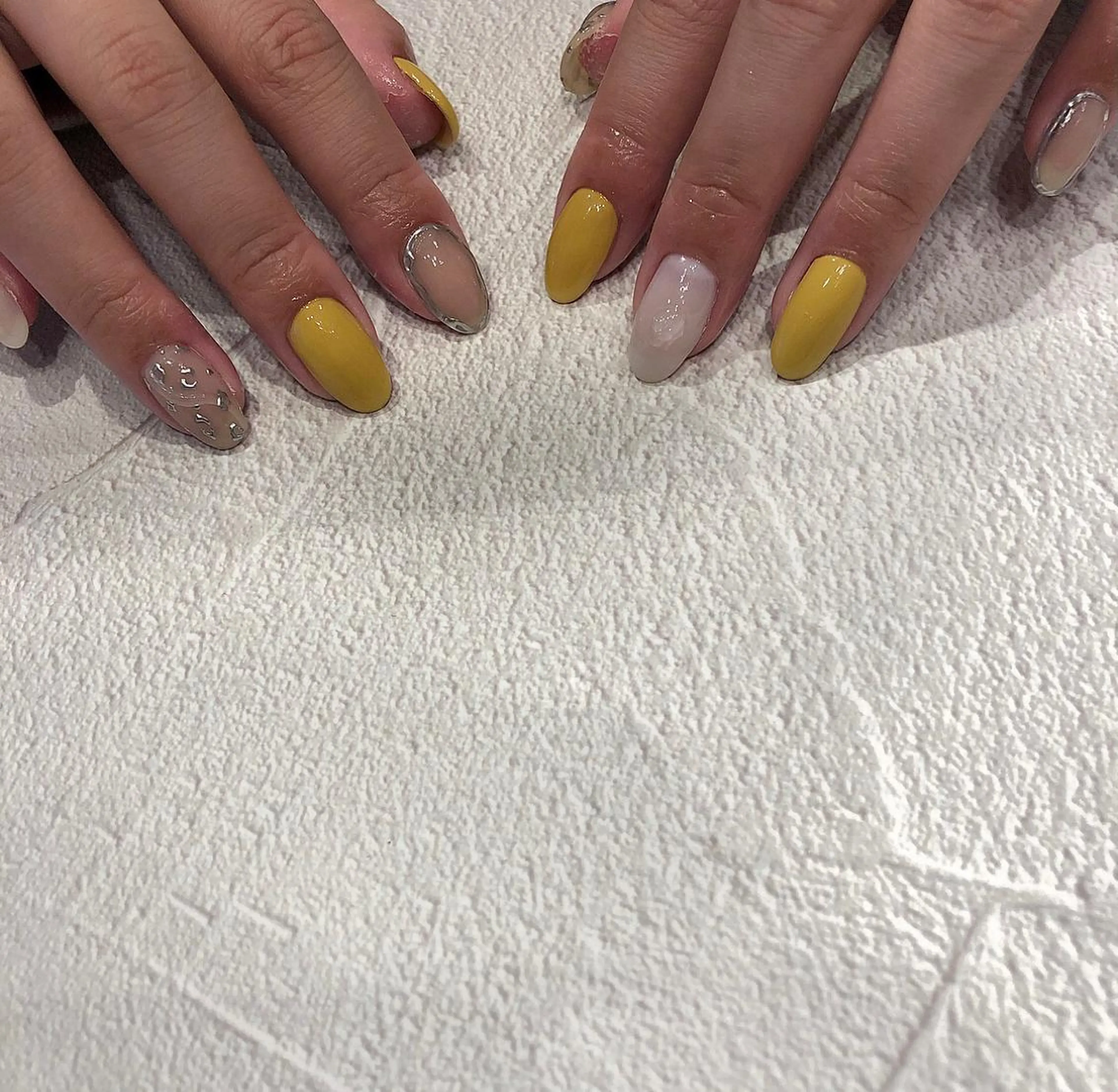 ネイル パラあり！フィルイン 美フォルムのネイルデザイン