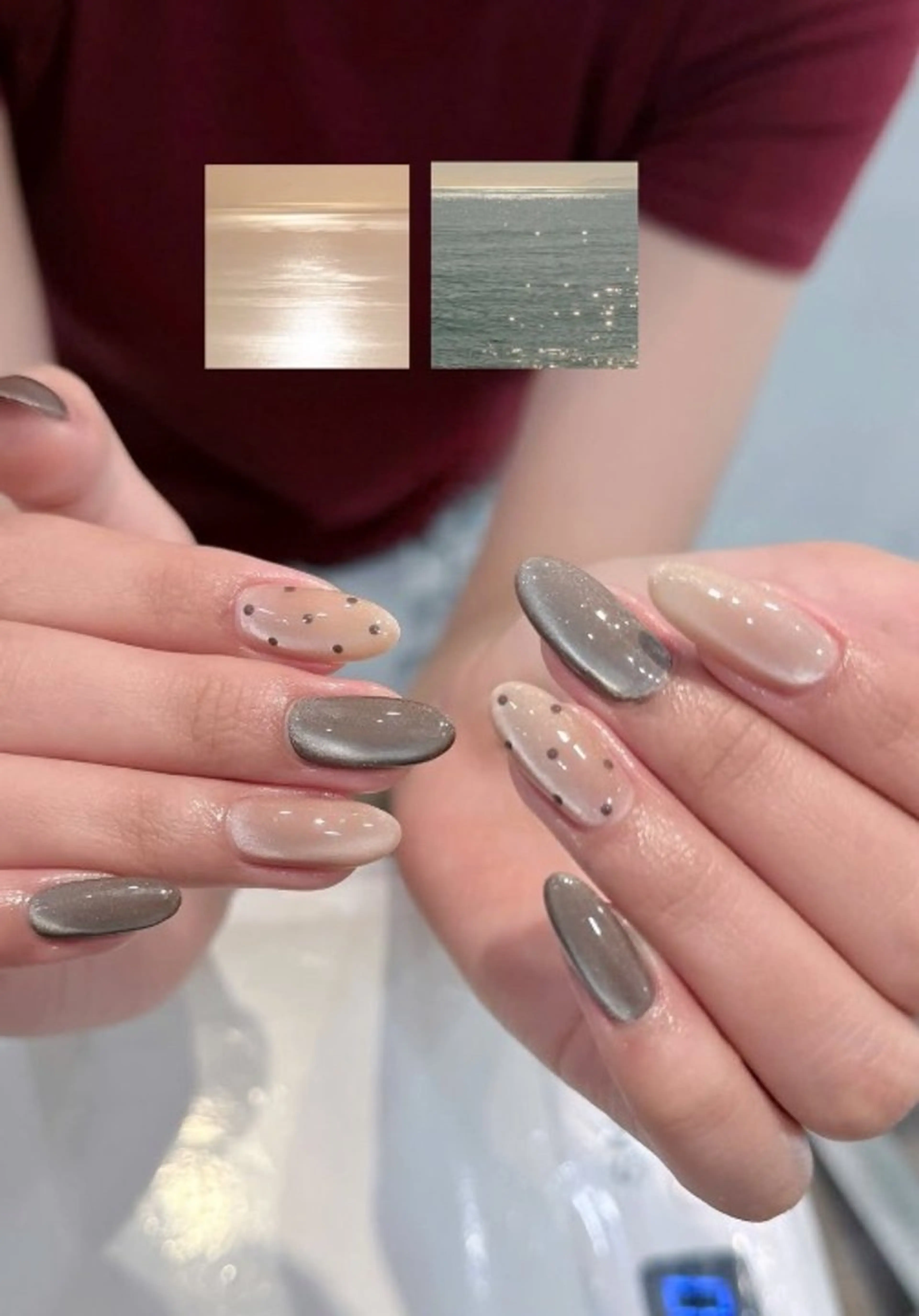 カラー グラデーションカラー ピンクカラー ハンドネイル AIN Nailのネイルデザイン