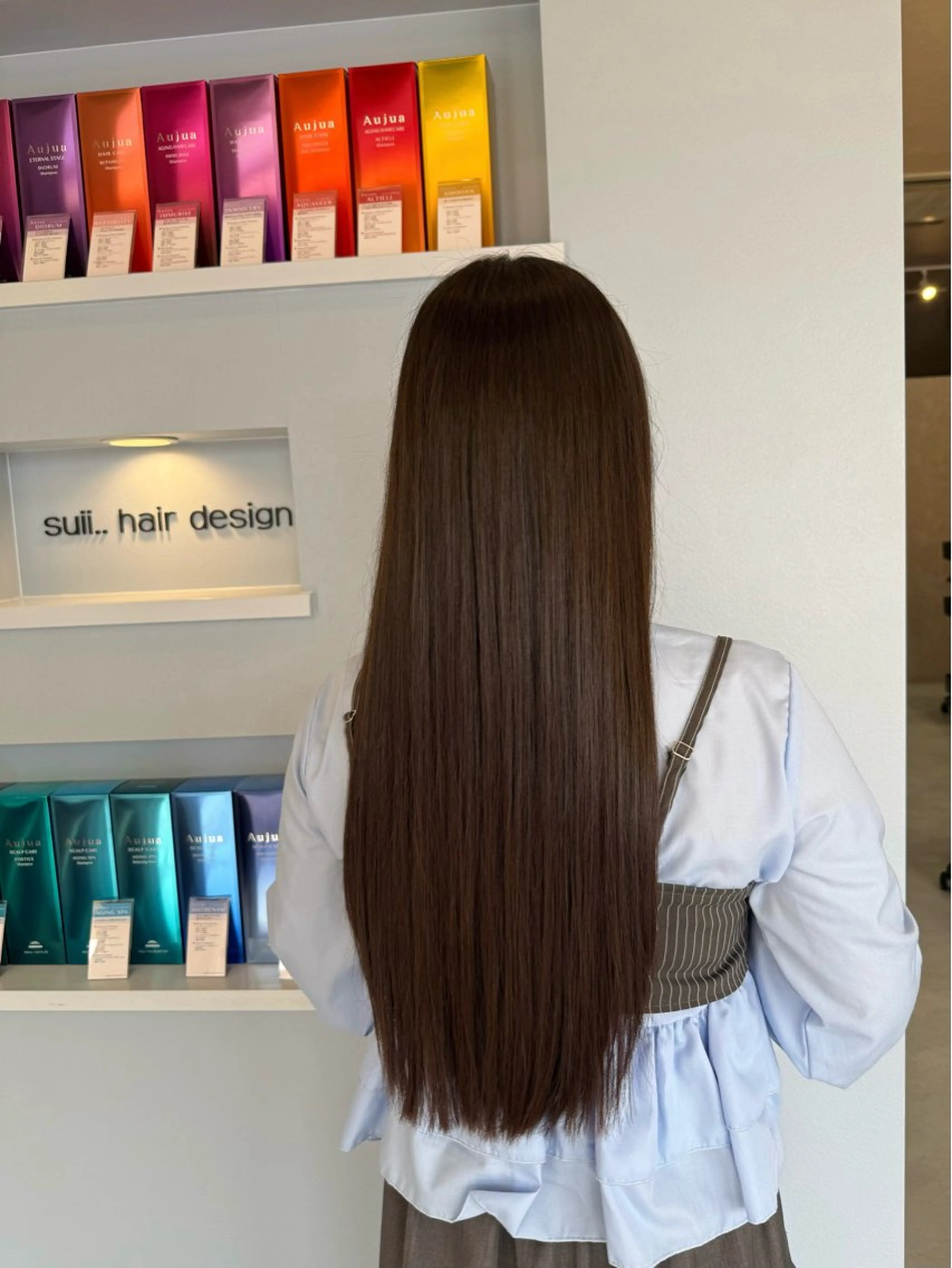 ロング カット トリートメント 透明感カラー🫧 🍒ダブルカラーのヘアスタイル