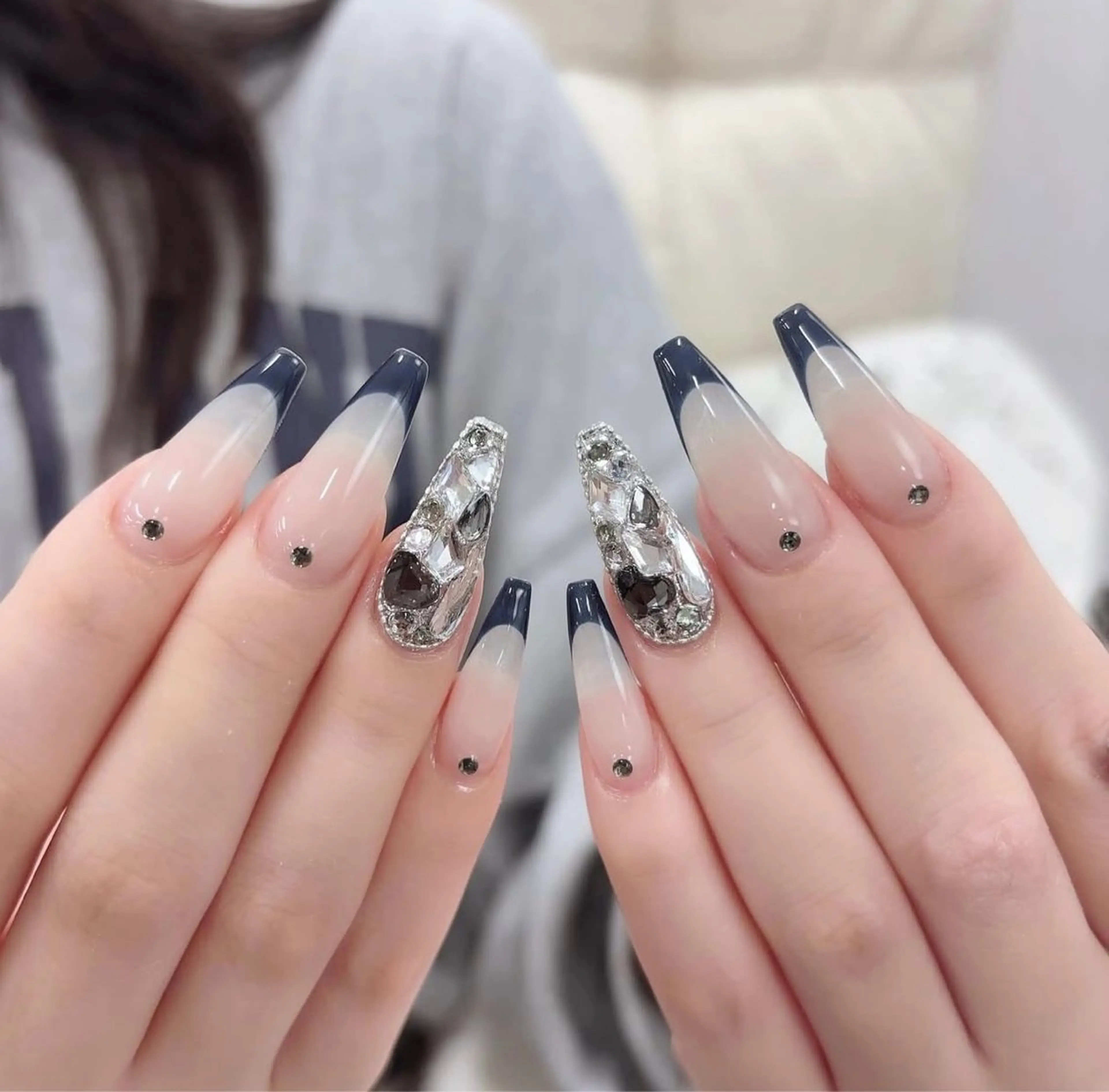 ネイル 韓国ネイル 持ち込み ニュアンスネイル ネイルチップ ハンドネイル TABI ANA.CHUOのネイルデザイン