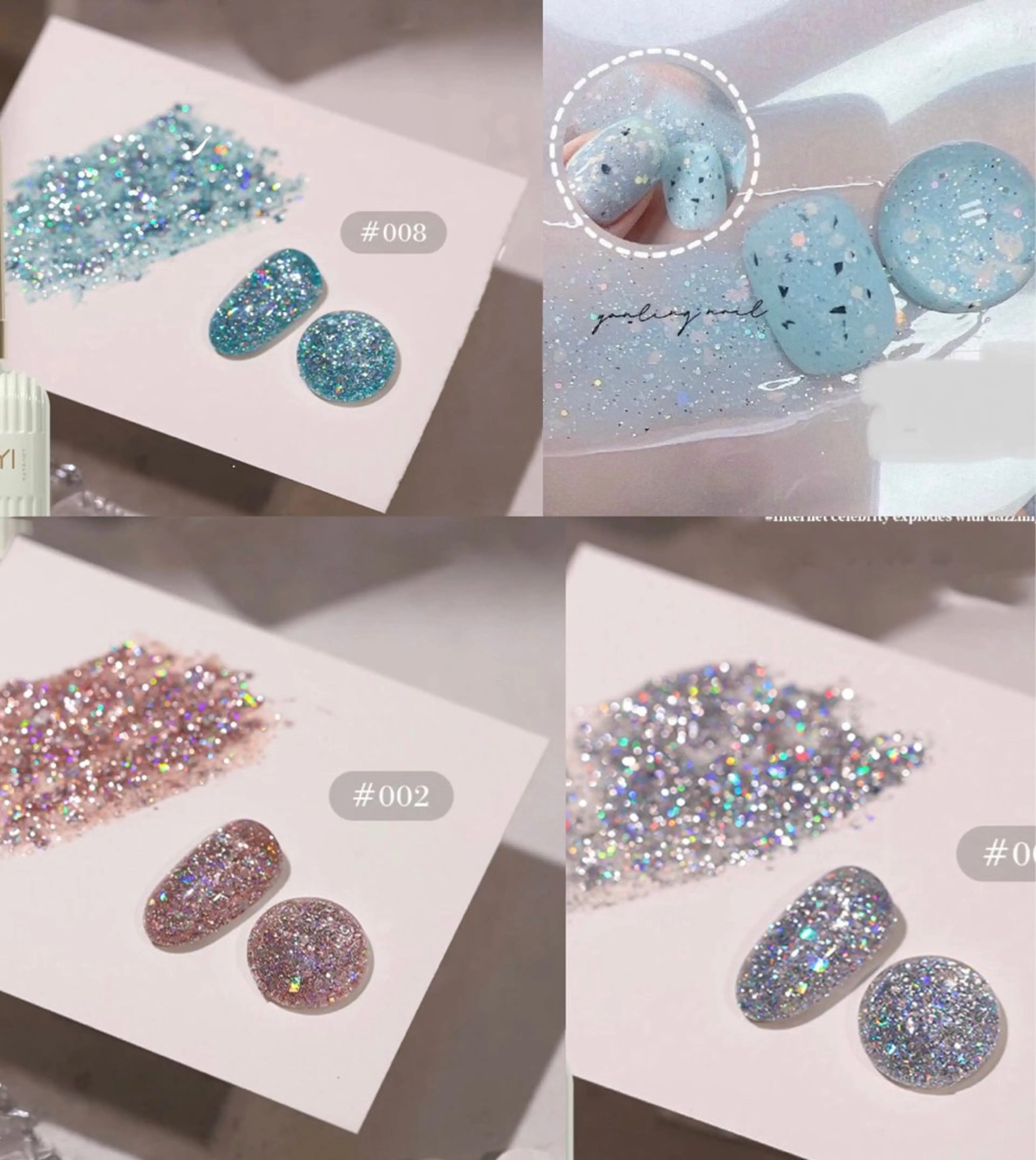 ネイル ラメ(グリッター) ハンドネイル HIN NAILのネイルデザイン