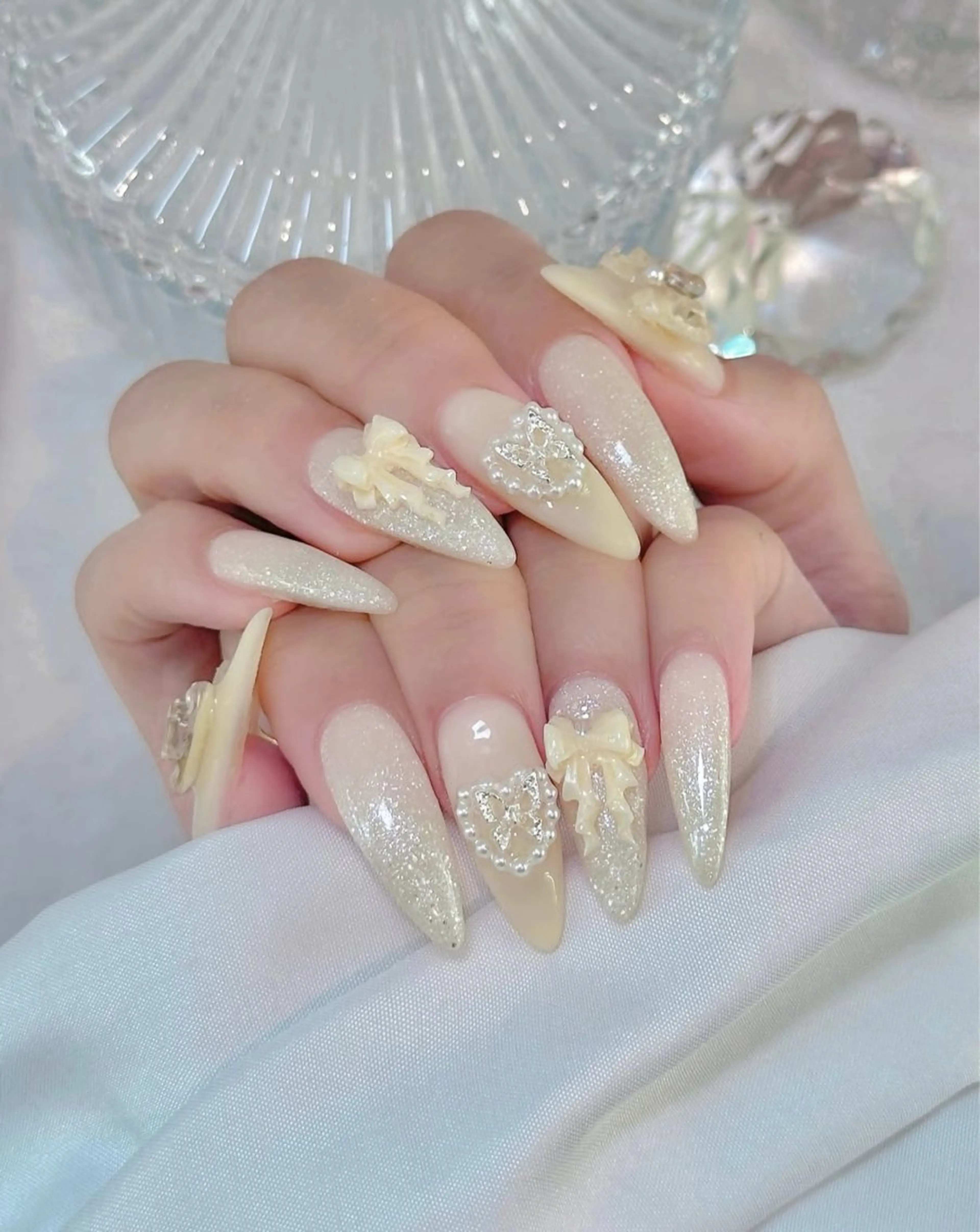 ネイル 韓国ネイル 持ち込み ニュアンスネイル ネイルチップ ハンドネイル TABI ANA.CHUOのネイルデザイン