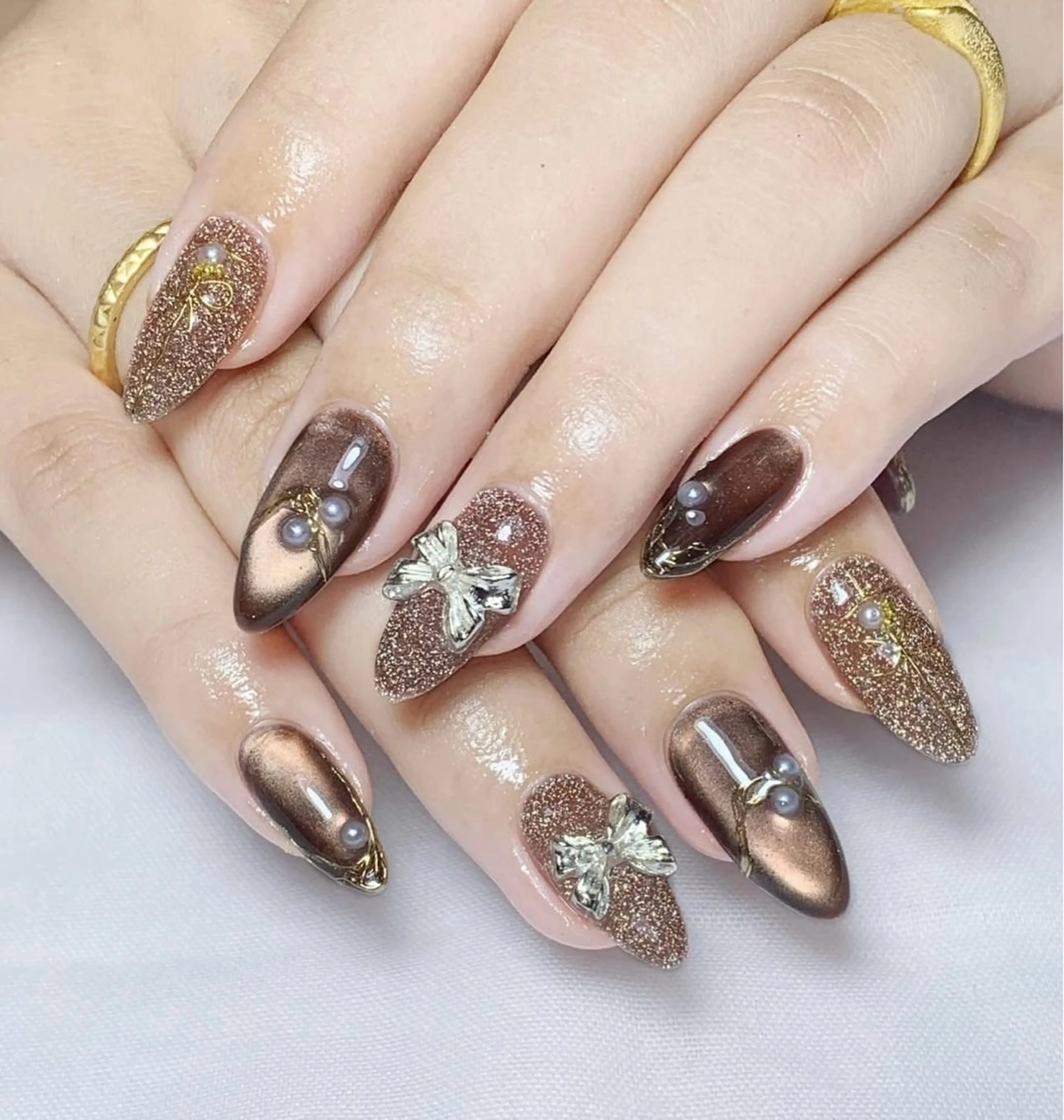 ネイル 韓国ネイル 持ち込み ニュアンスネイル ネイルチップ ハンドネイル TABI ANA.CHUOのネイルデザイン