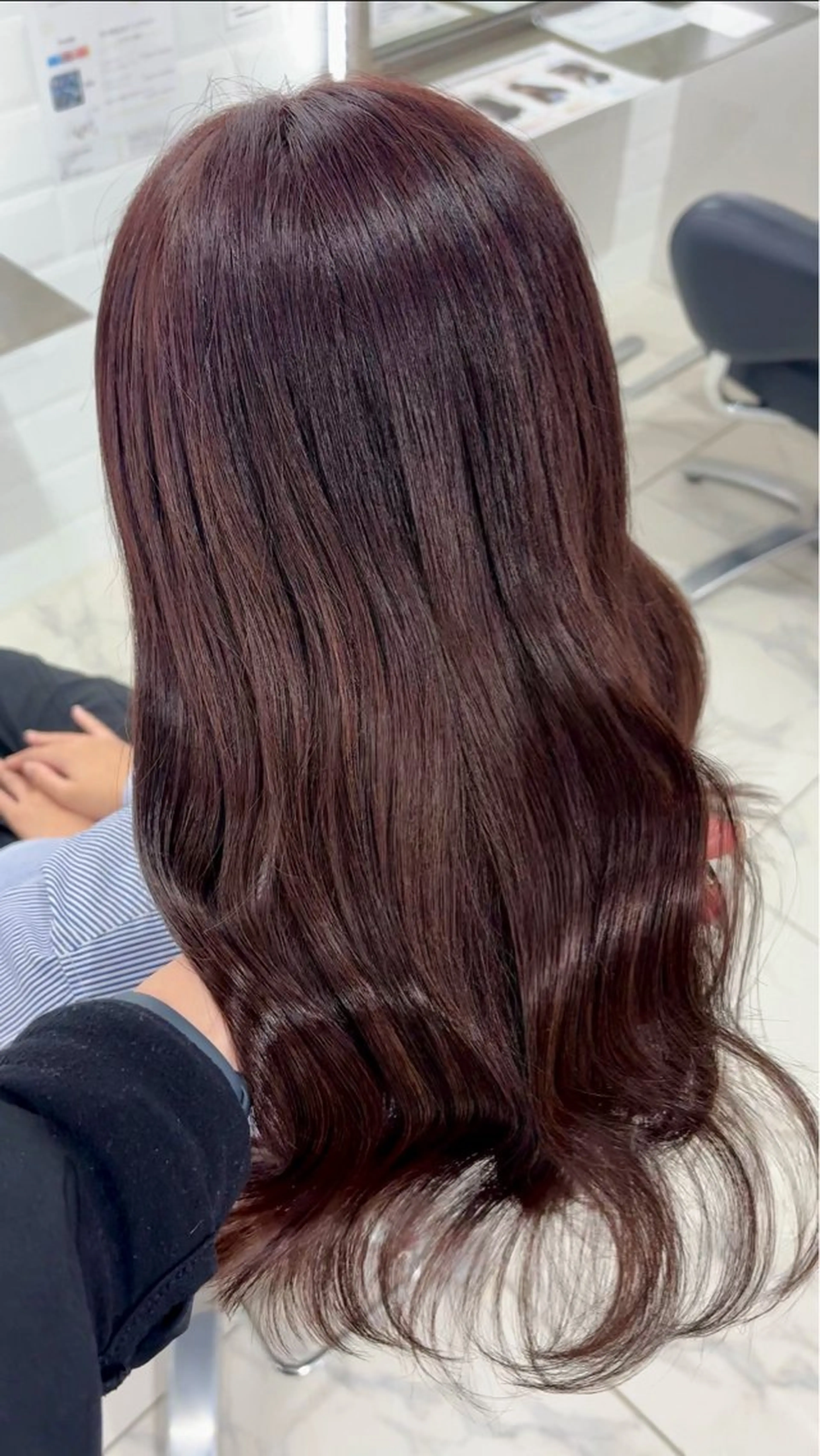 ロング カラー ブラウンカラー オレンジ オレンジブラウン ピンクカラー 透明感艶カラー/ 岡田澪香のヘアスタイル