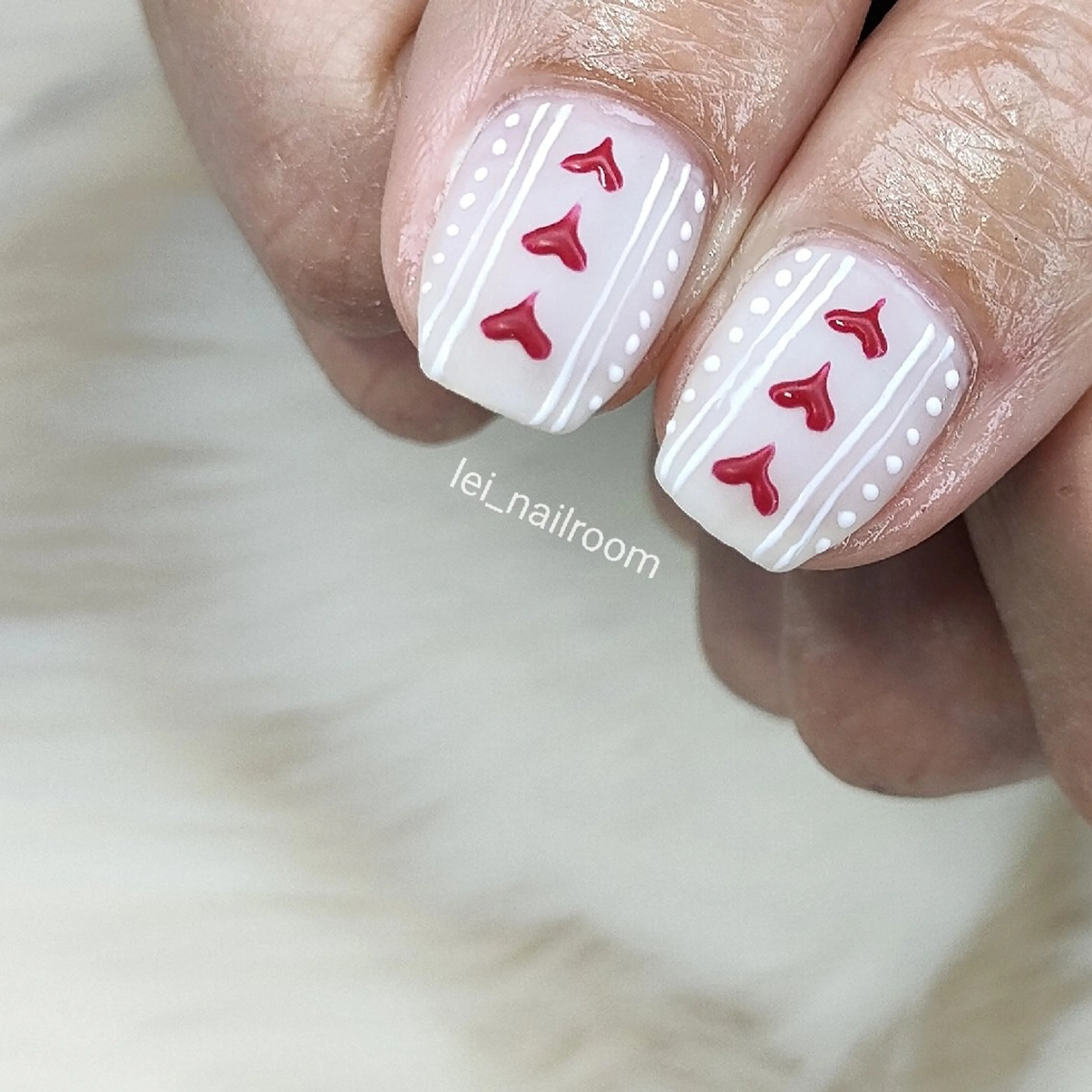 ネイル バレンタイン lei🌼 nailroomのネイルデザイン