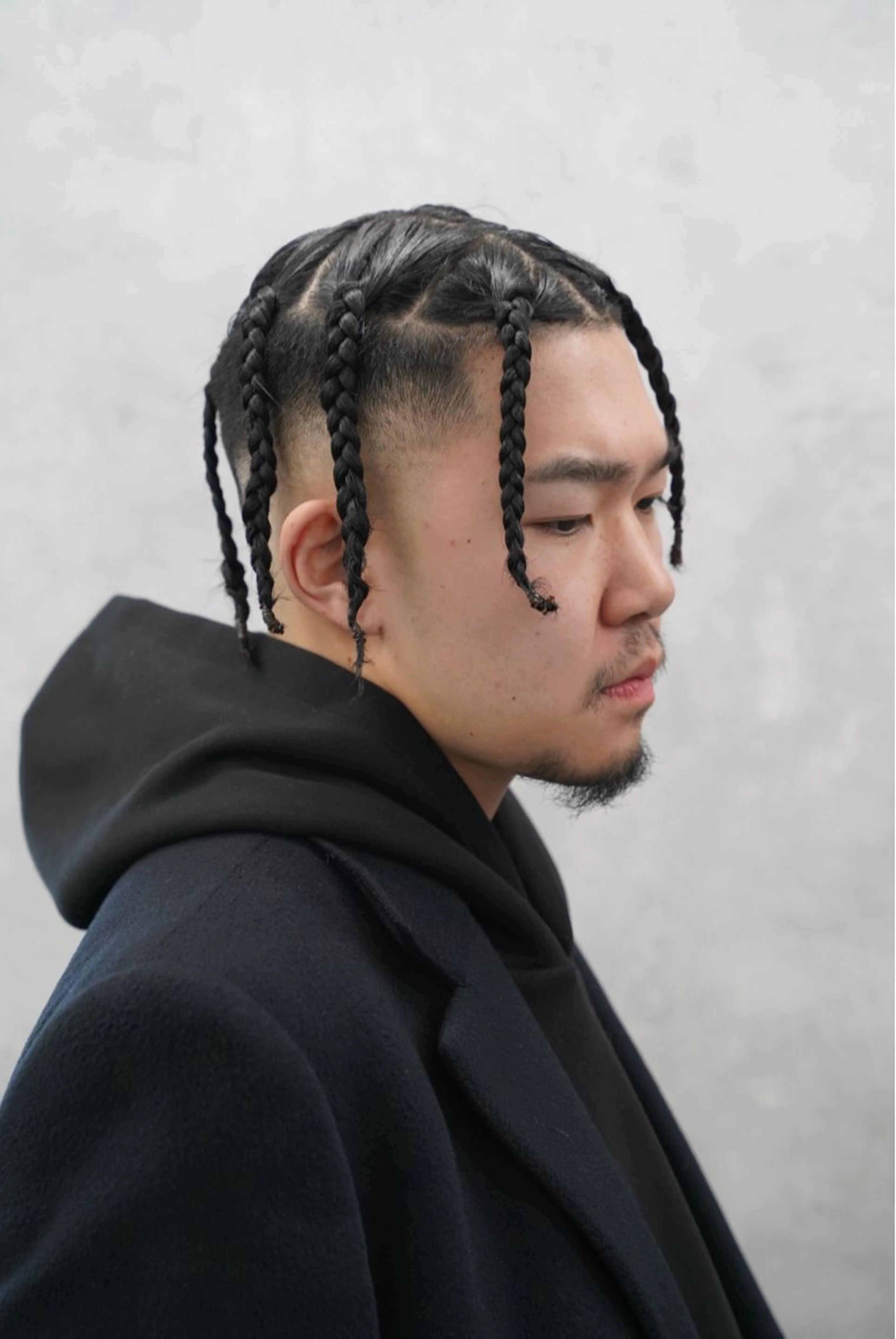 ミディアム メンズ エクステ ヘアセット 本間 颯太のヘアスタイル