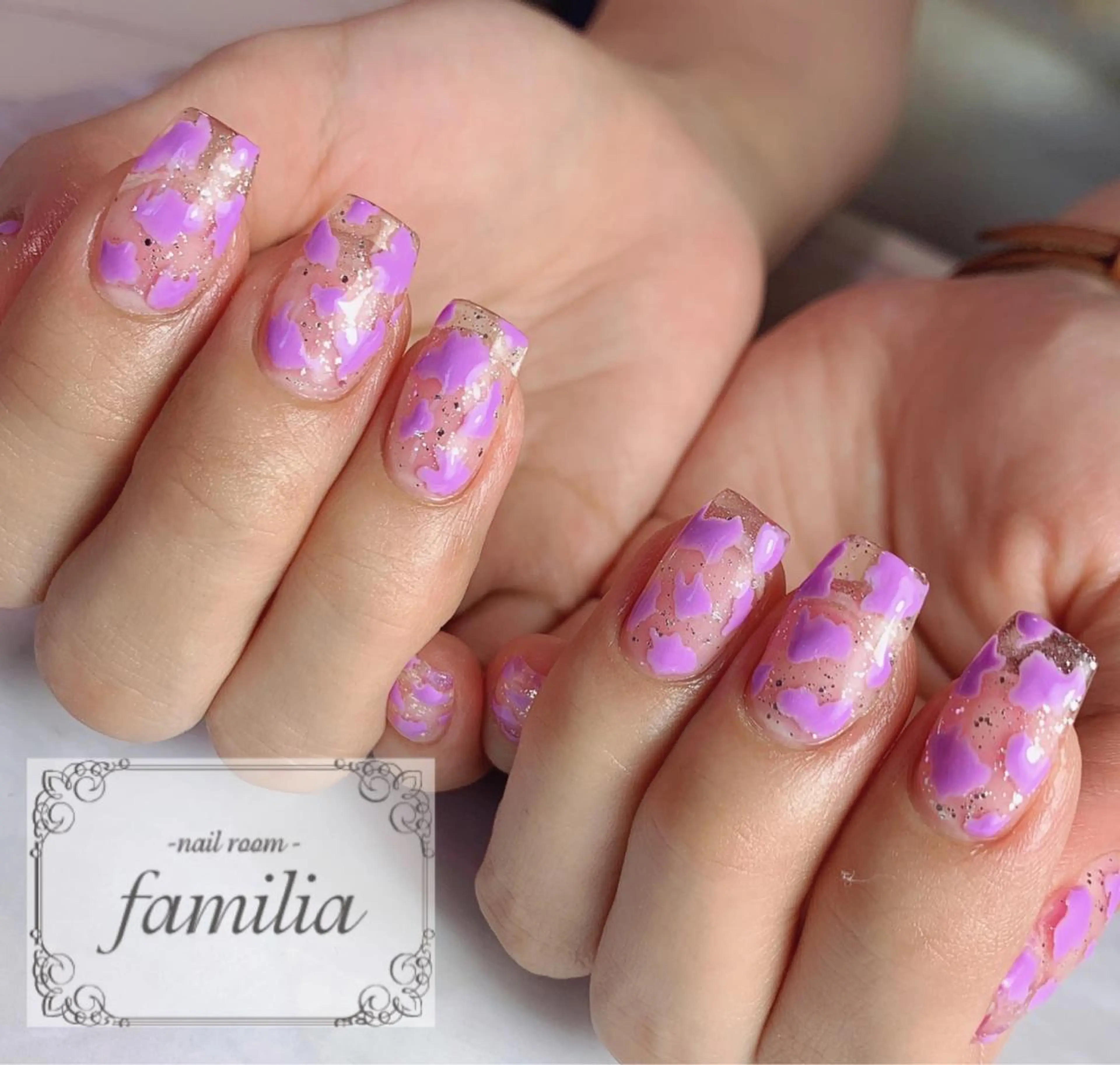 ネイル 長さ出し ハンドネイル -nailroom- familiaのネイルデザイン