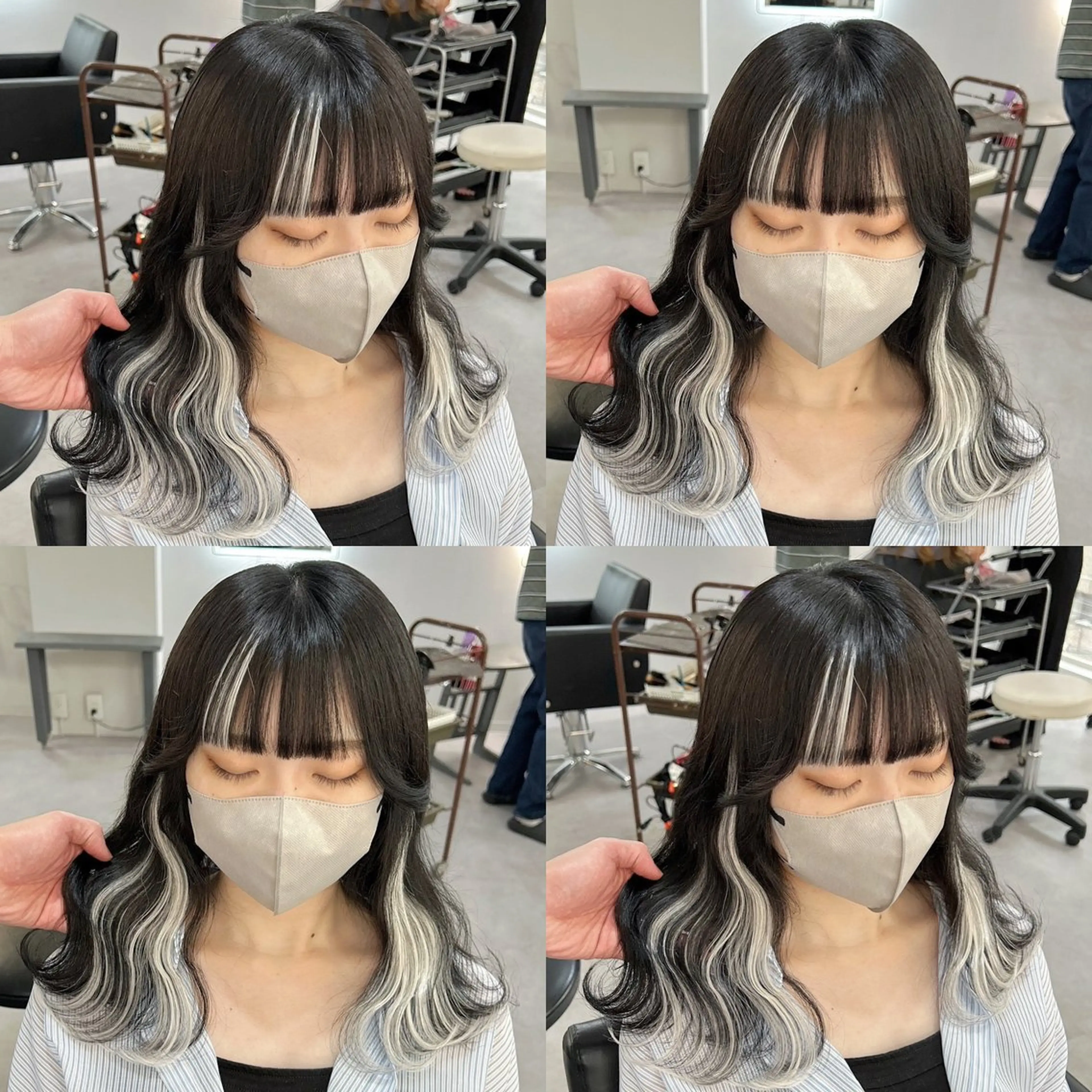 ミディアム カラー エクステ カット エクステ ブリーチ&エクステ 🥀ケアカラー特化のヘアスタイル