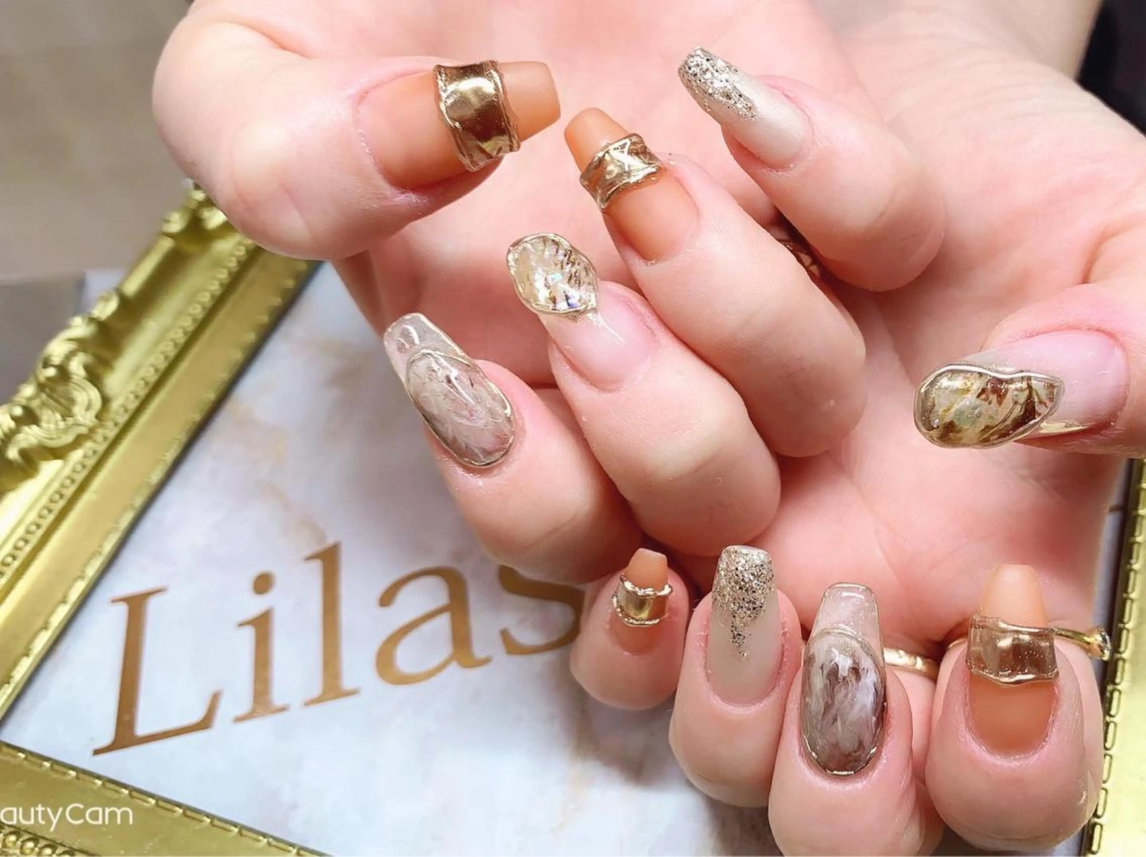 ネイル クリアネイル フレンチネイル ジェルネイル ハードジェル ロングネイル Lilas Nailのネイルデザイン