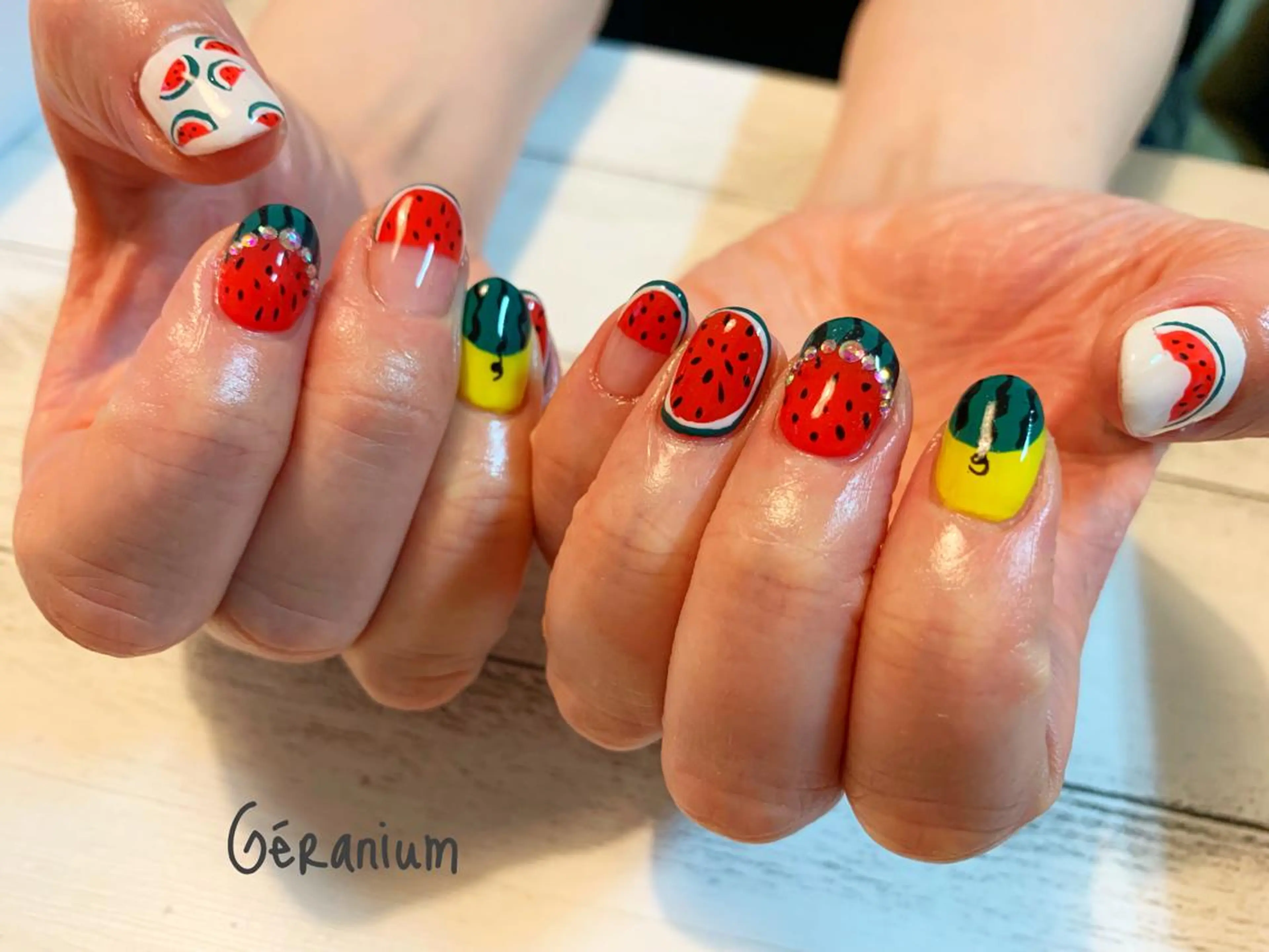 ネイル ハンドネイル GéRanium Harukaのネイルデザイン