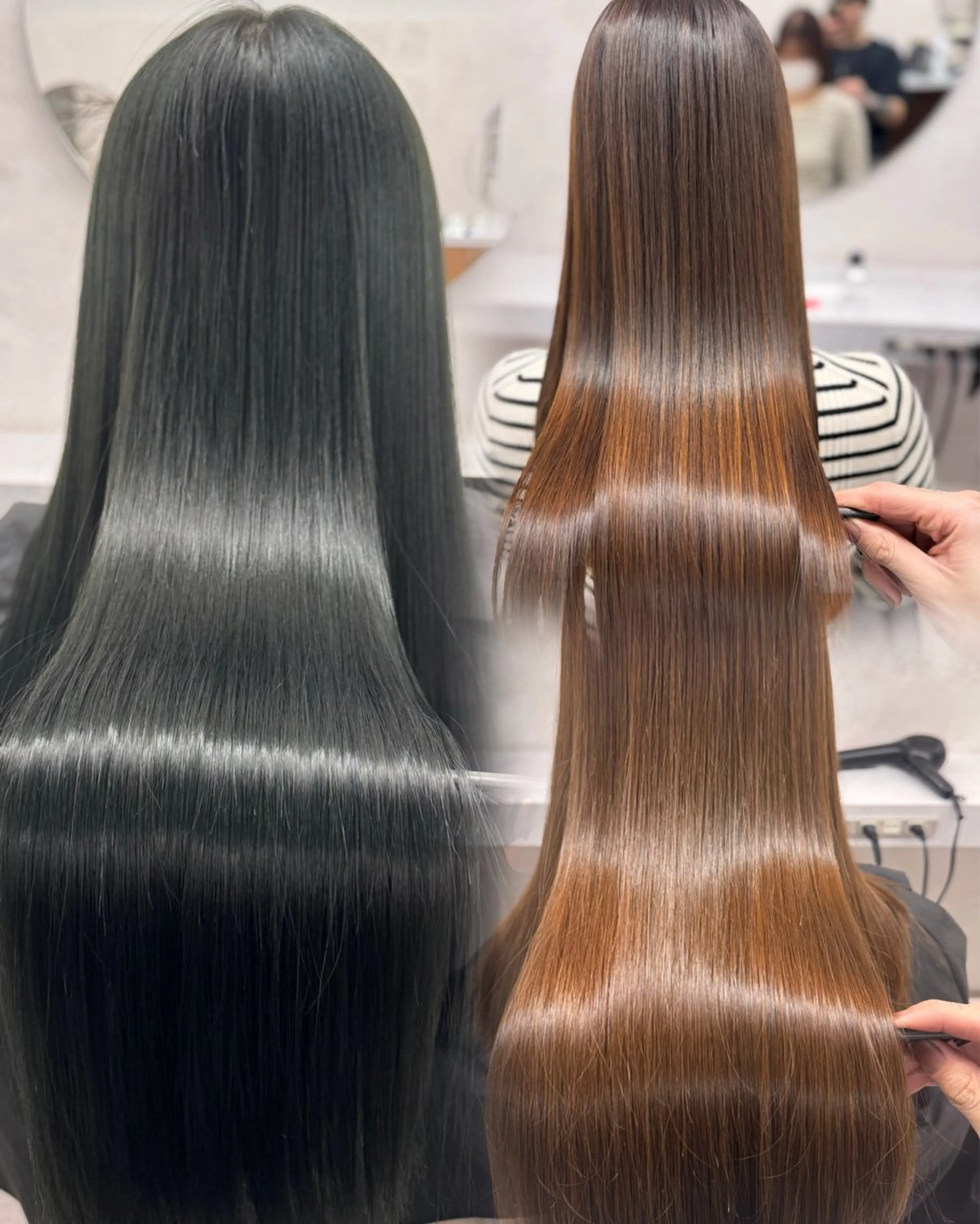 ロング ヘアカラー トリートメント 艶髪、美髪 カラー🕊️SOMAのヘアスタイル