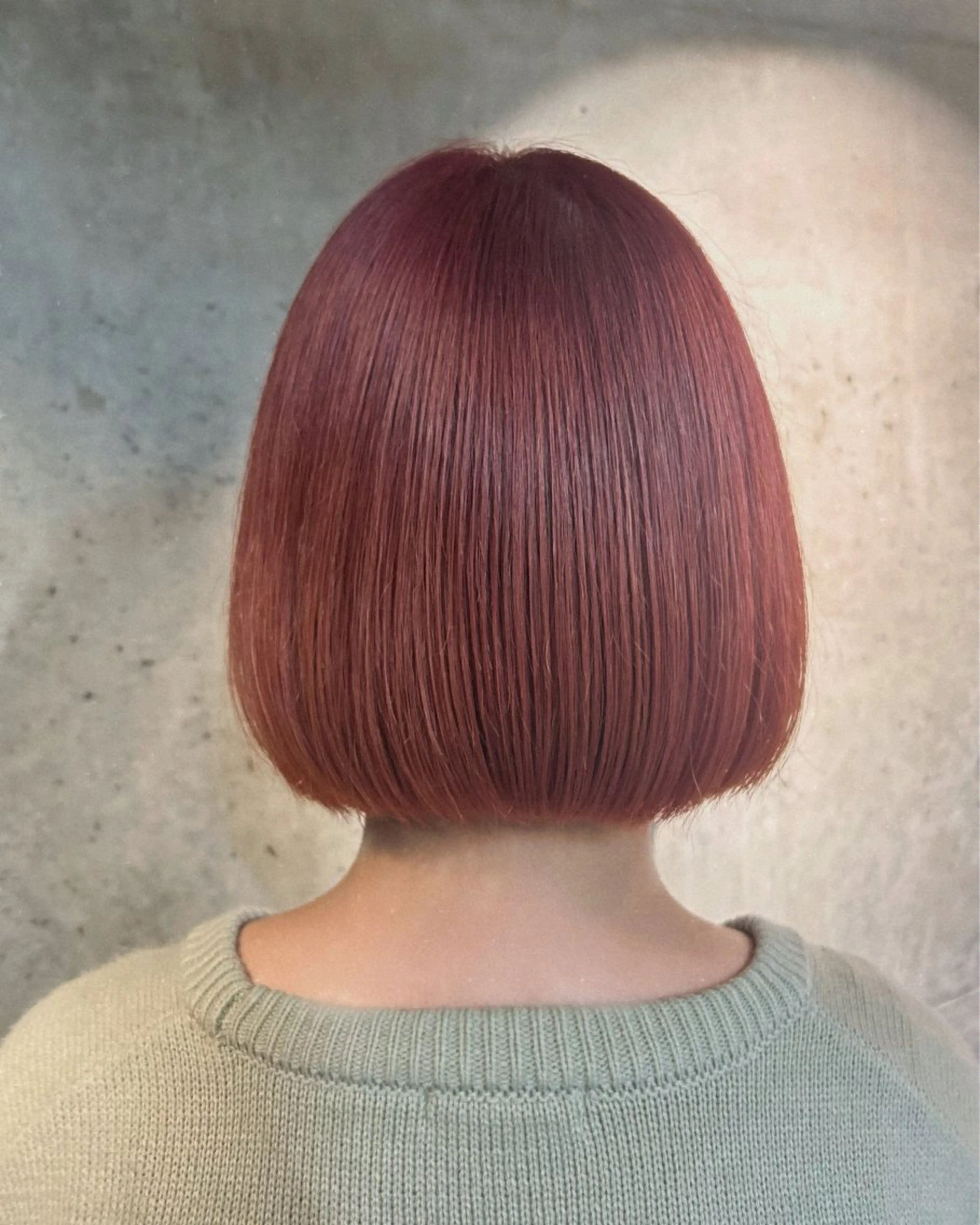 カラー ピンクカラー ボブ 山崎 愛莉のヘアスタイル