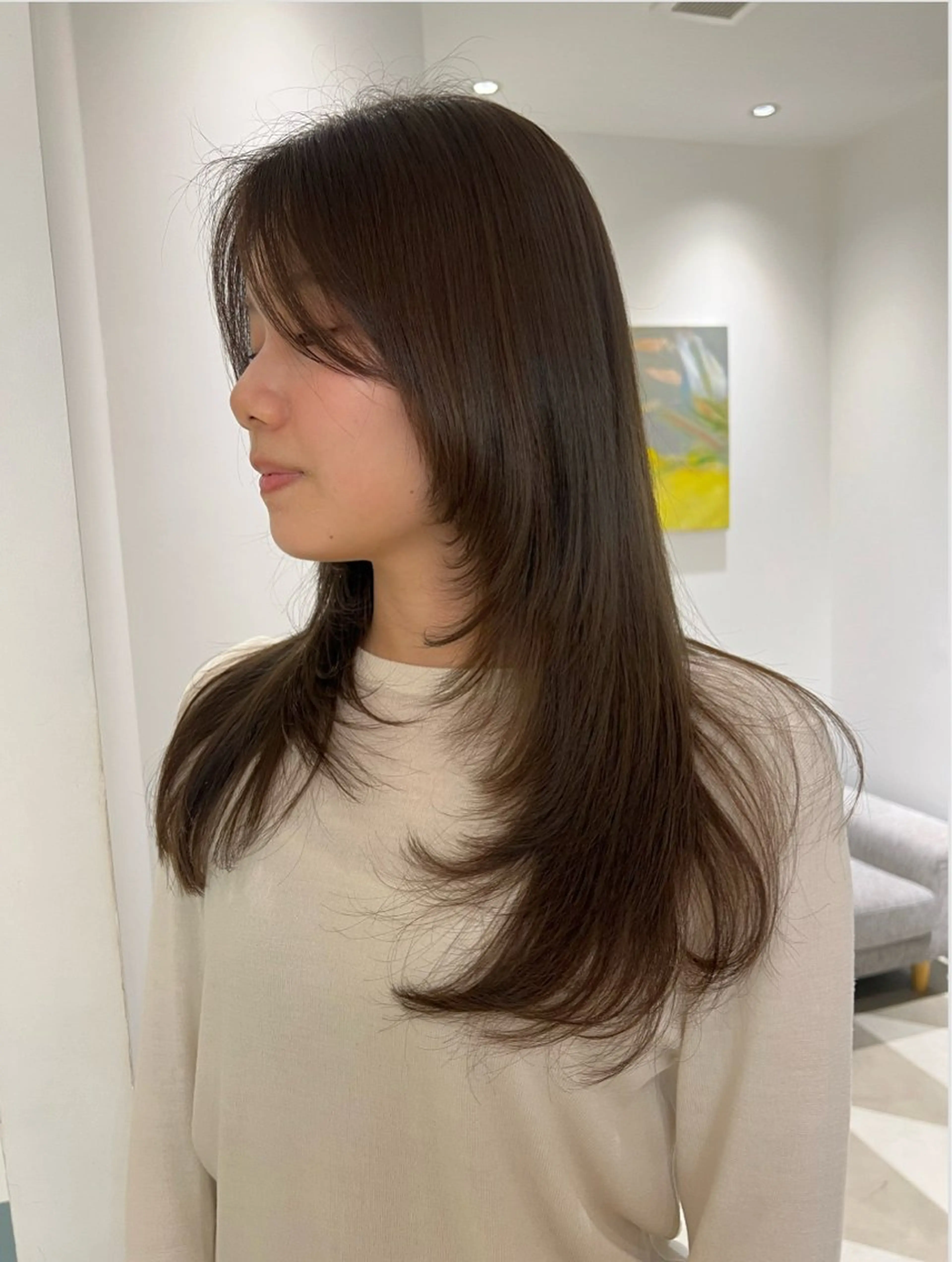 ロング カラー ヘアカラー 成岡 愛美のヘアスタイル