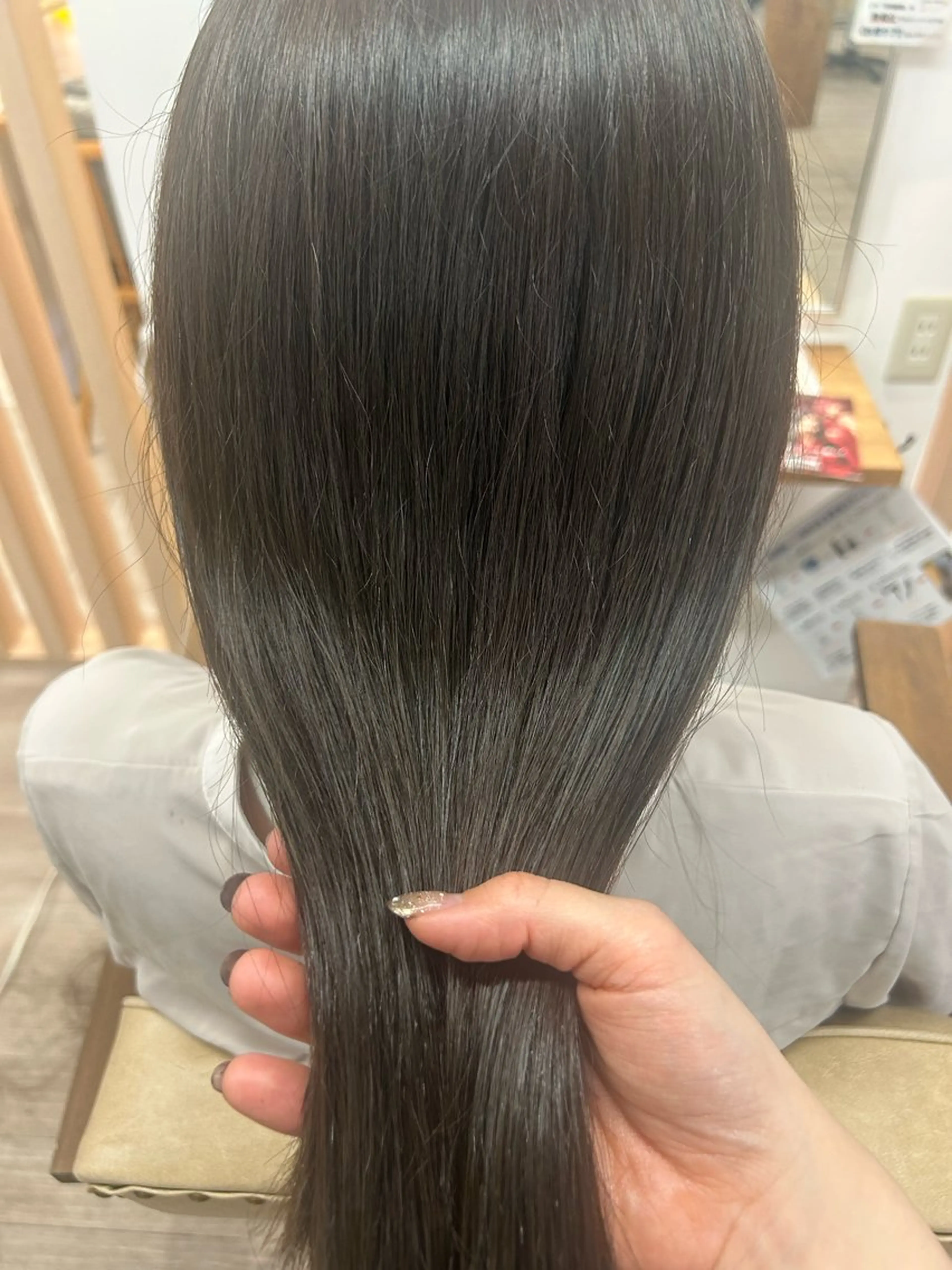 ロング カラー 透明感カラー グレージュ トリートメント 🍒透明感カラー mutsuki🍒のヘアスタイル