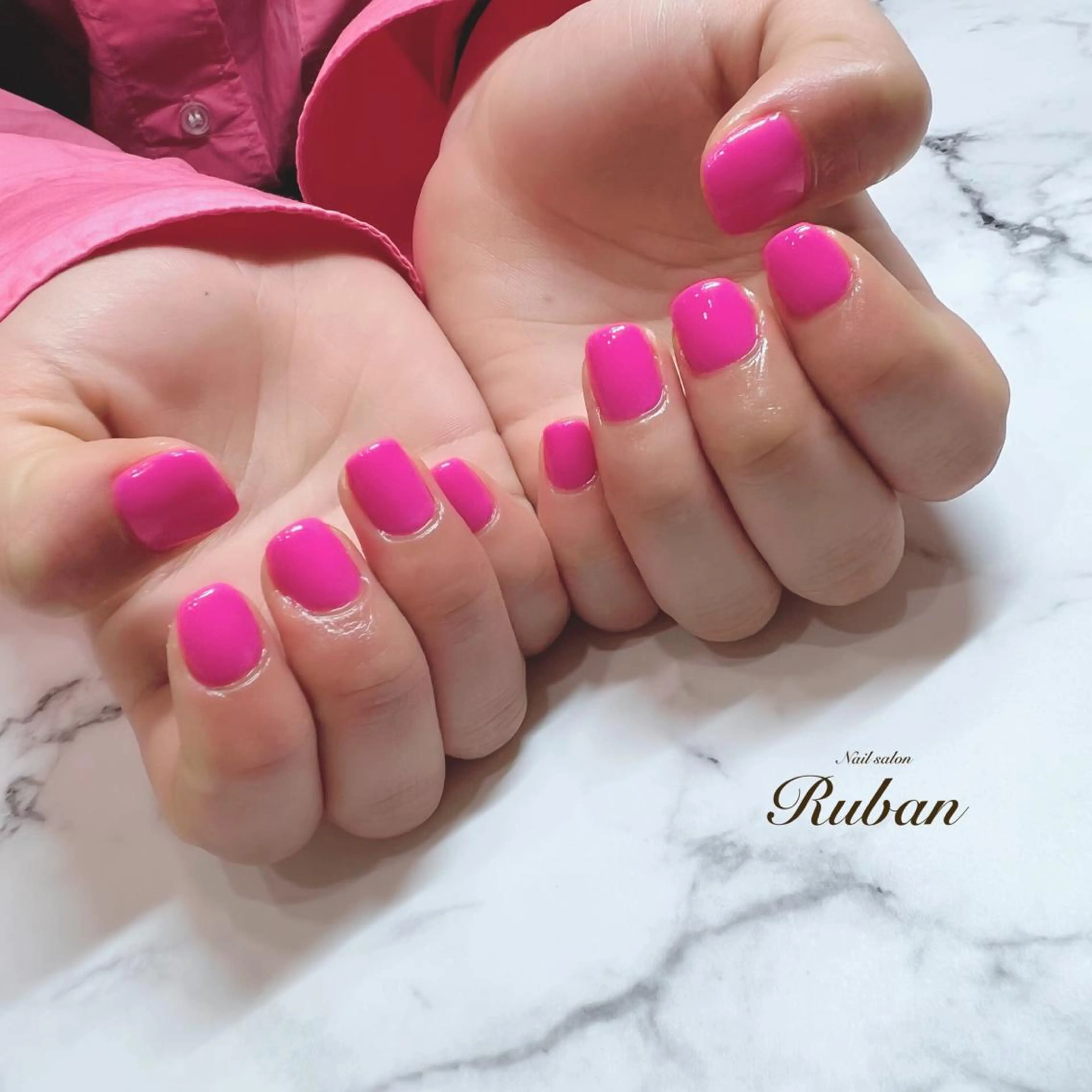 ネイル ピンク Nail salon Rubanのネイルデザイン