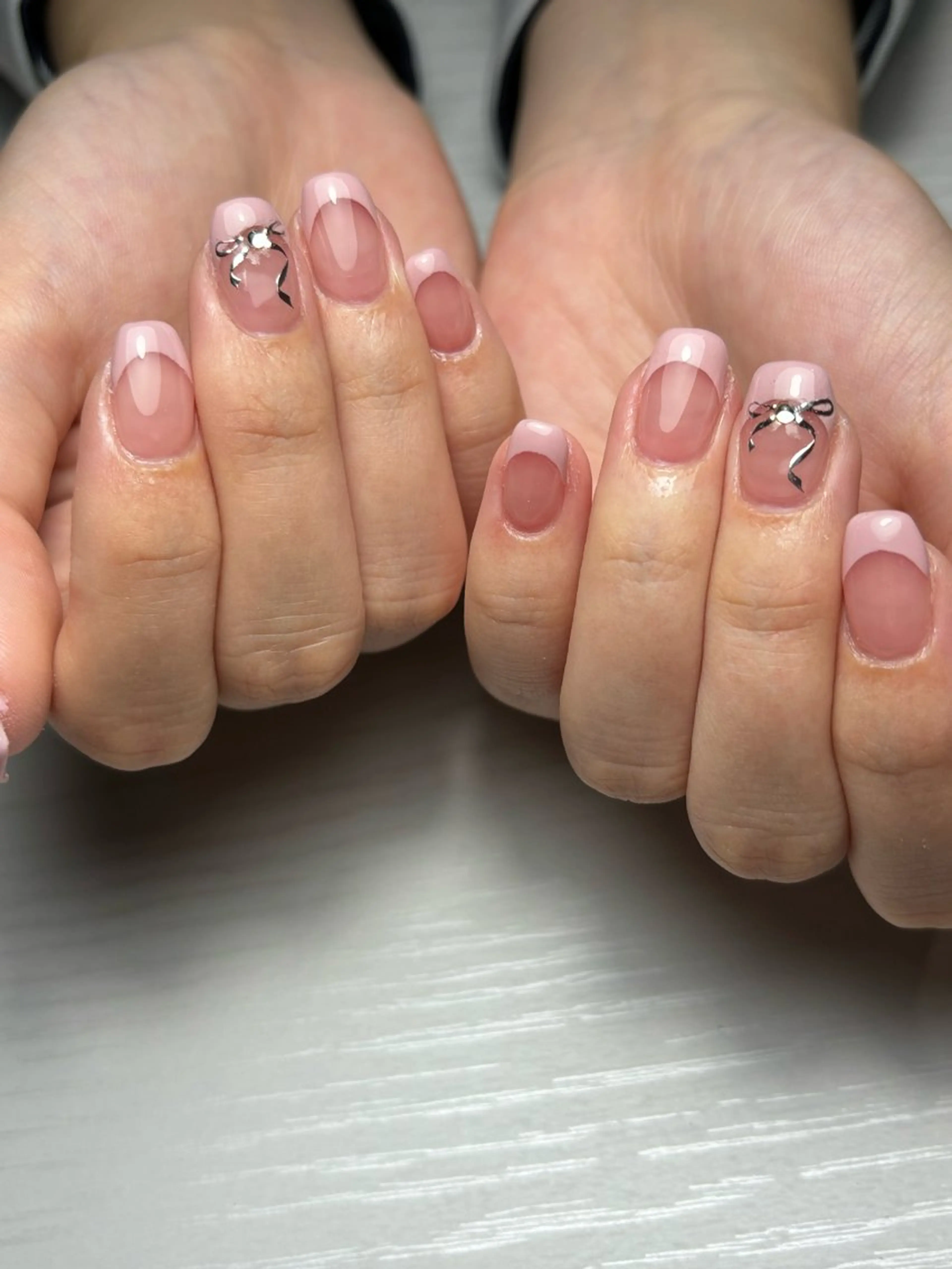 《練習モデル募集》フレンチネイルの写真