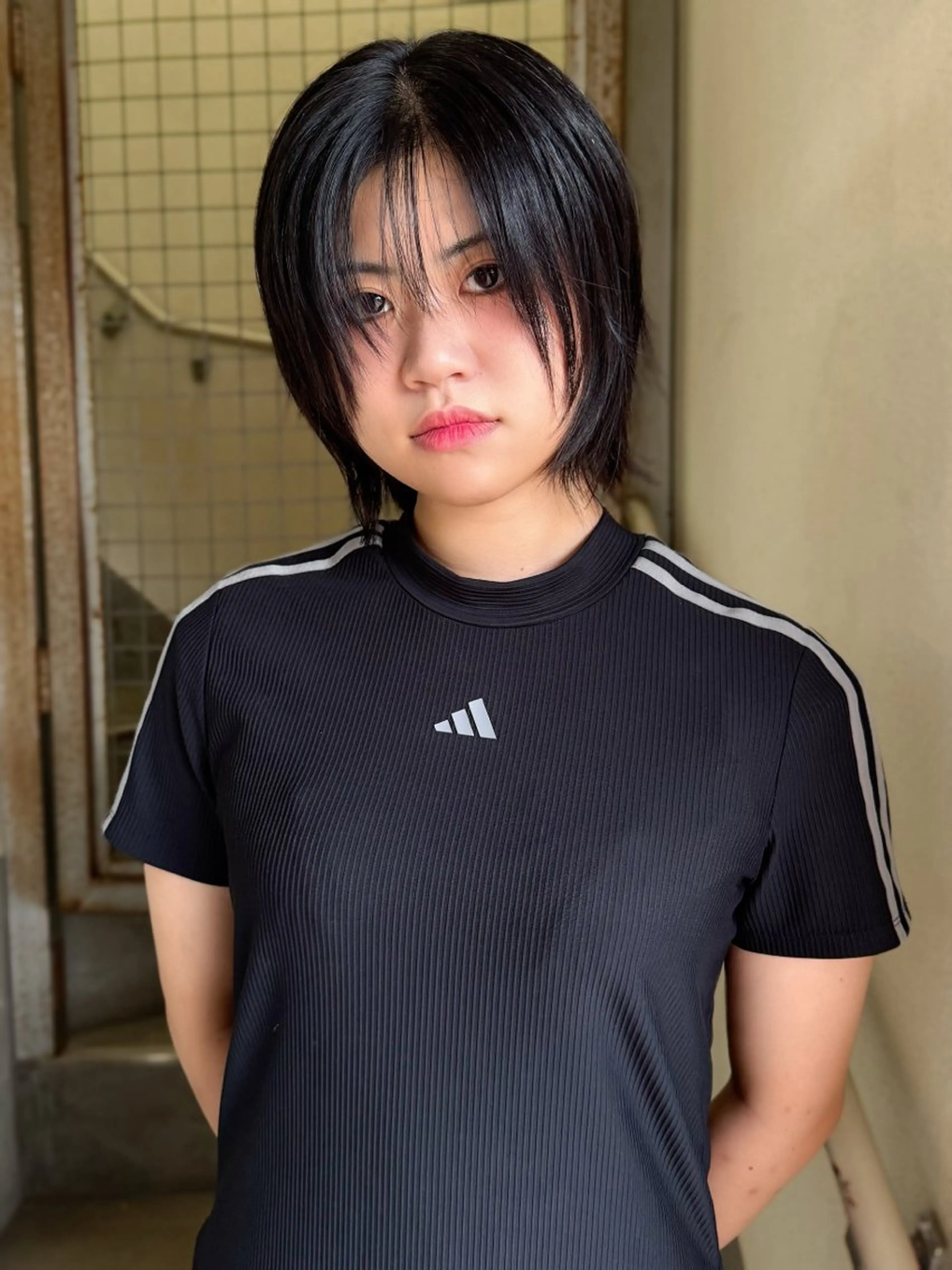 ミディアム 垢抜け/レイヤー/ ハイトーン/アスナのヘアスタイル