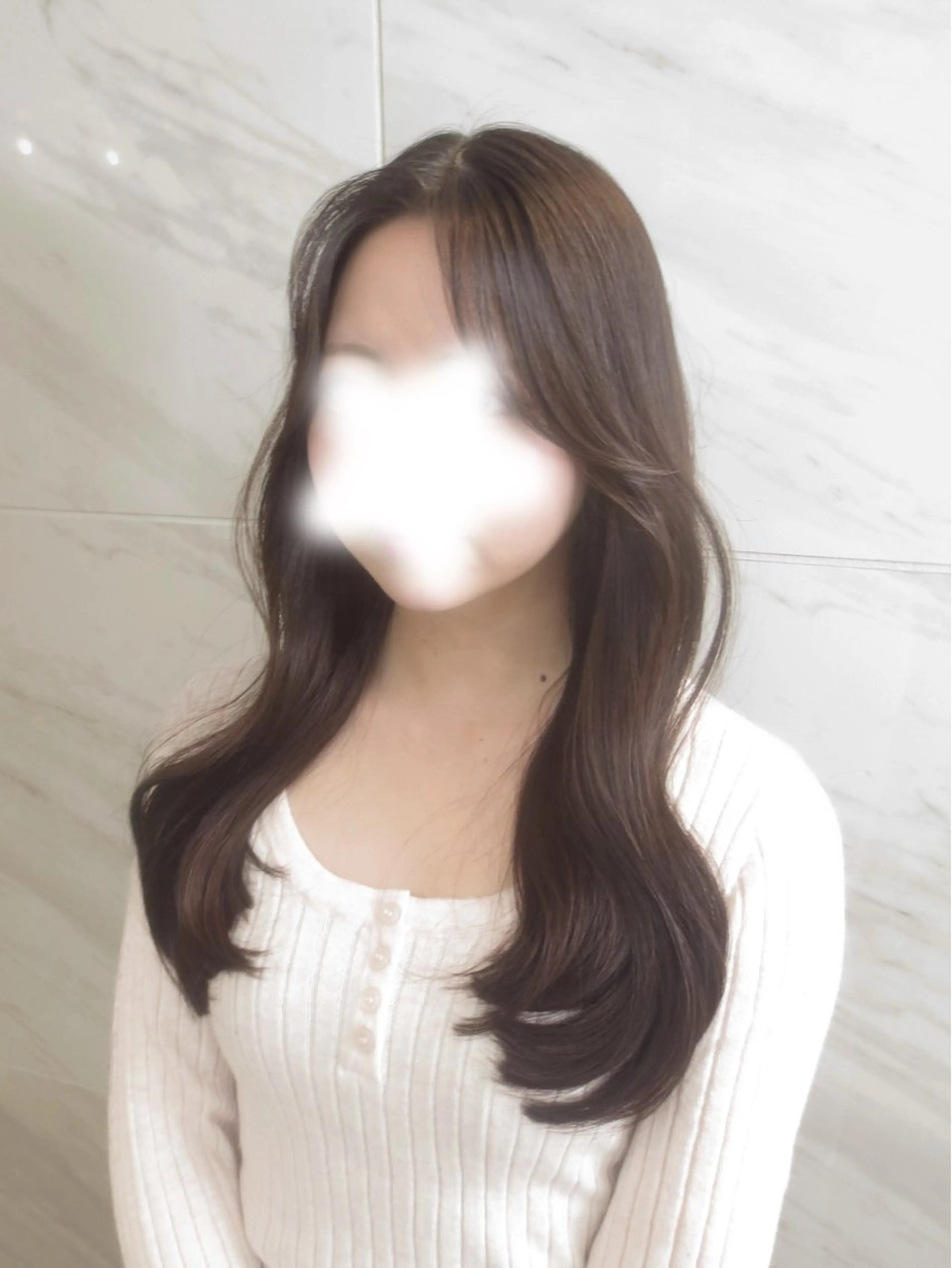 ロング カラー 🤍韓国ヘア/ 楓🤍のヘアスタイル