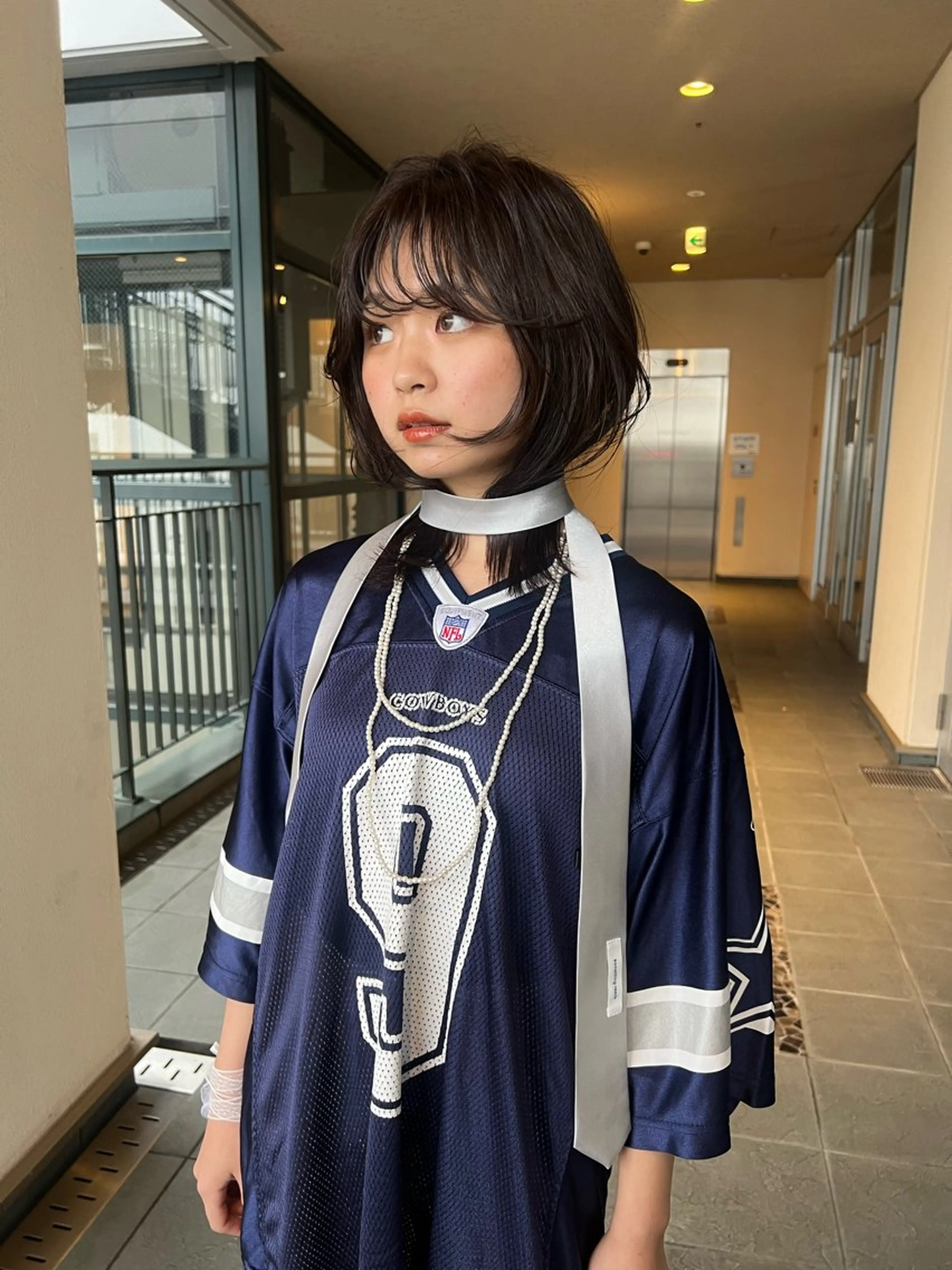 ミディアム カラー カット ヘアカラー MARU パーマ/レイヤーのヘアスタイル