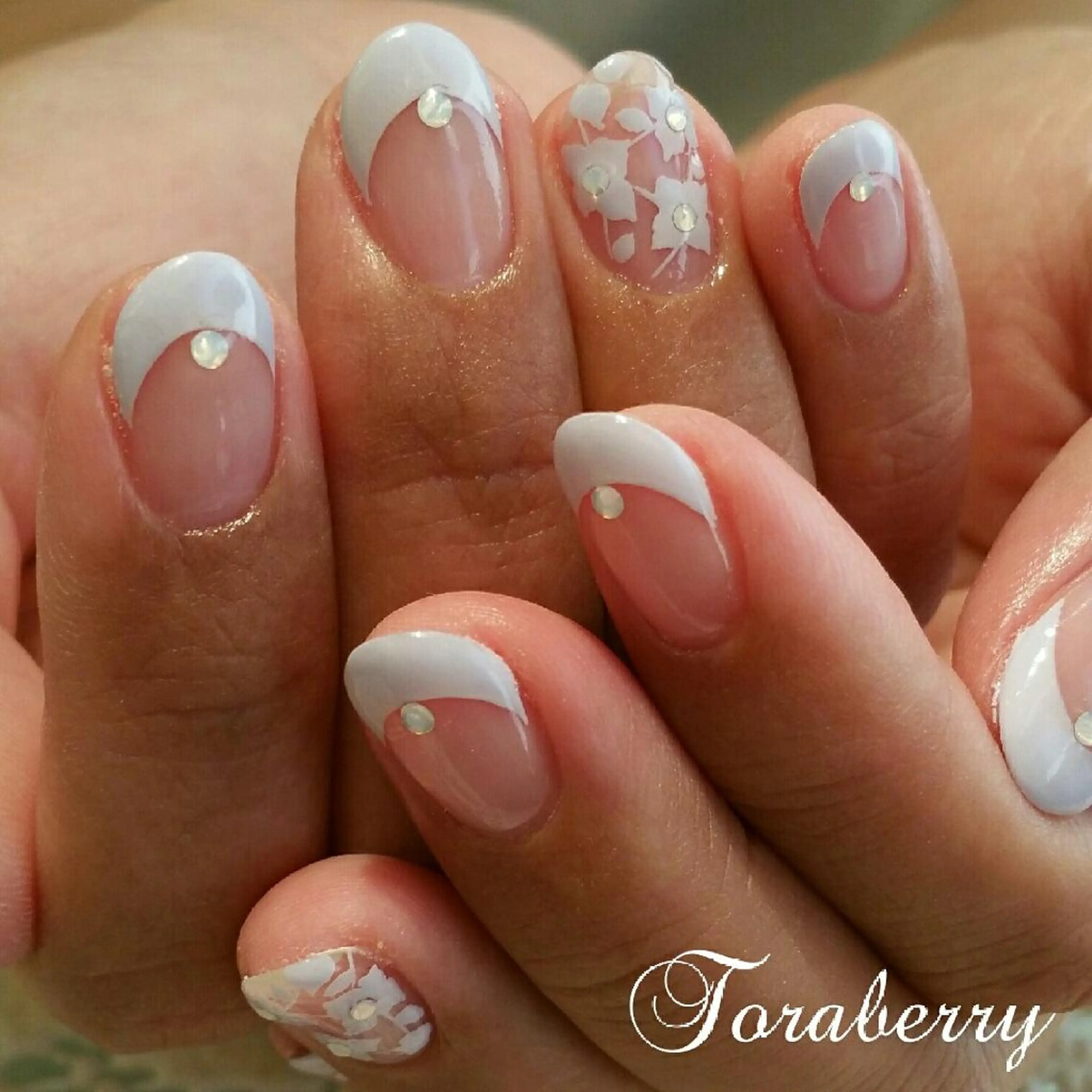 ネイル フラワーネイル レース ネイリスト なつみのネイルデザイン