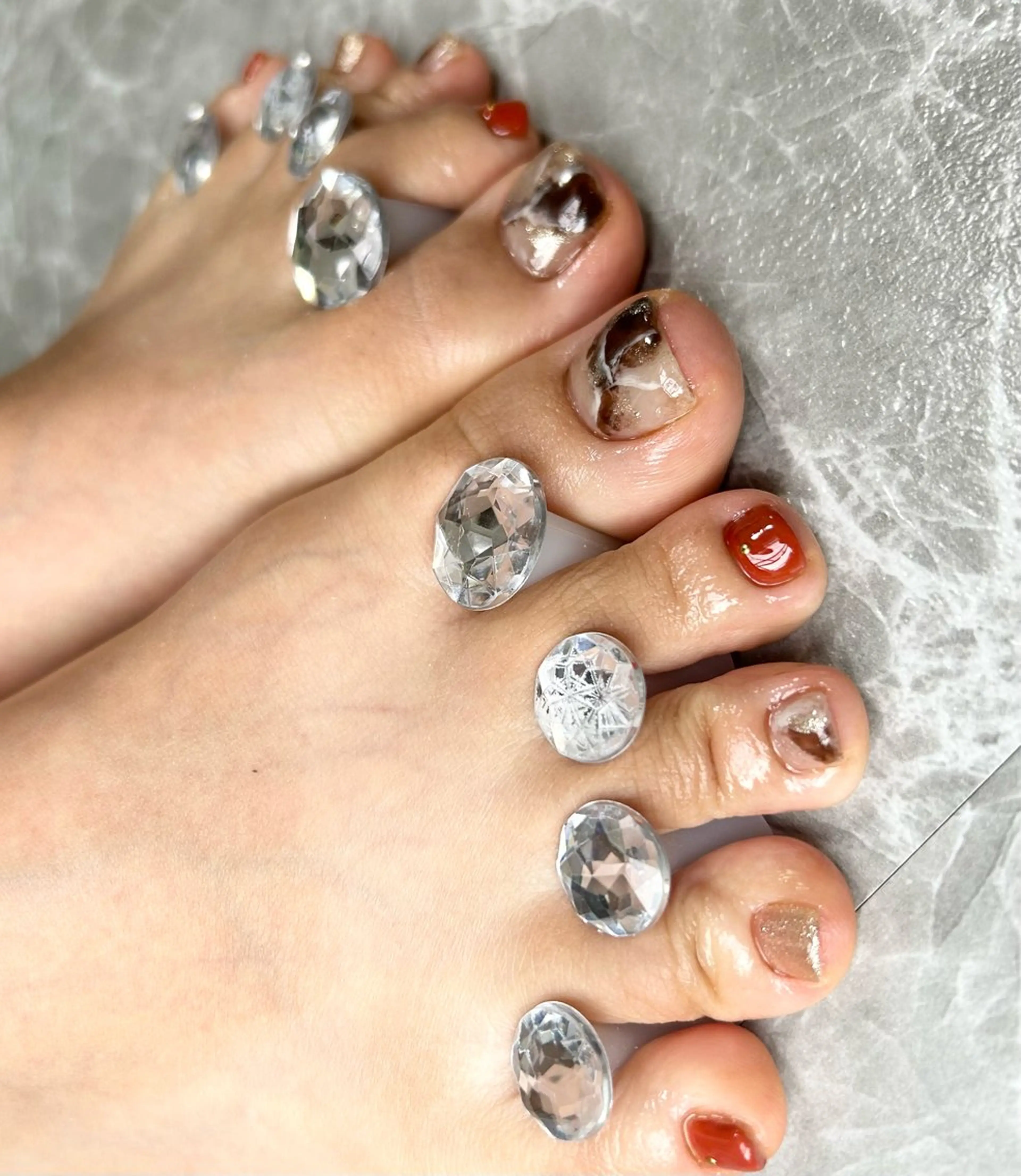 ネイル フットネイル AND mielのネイルデザイン