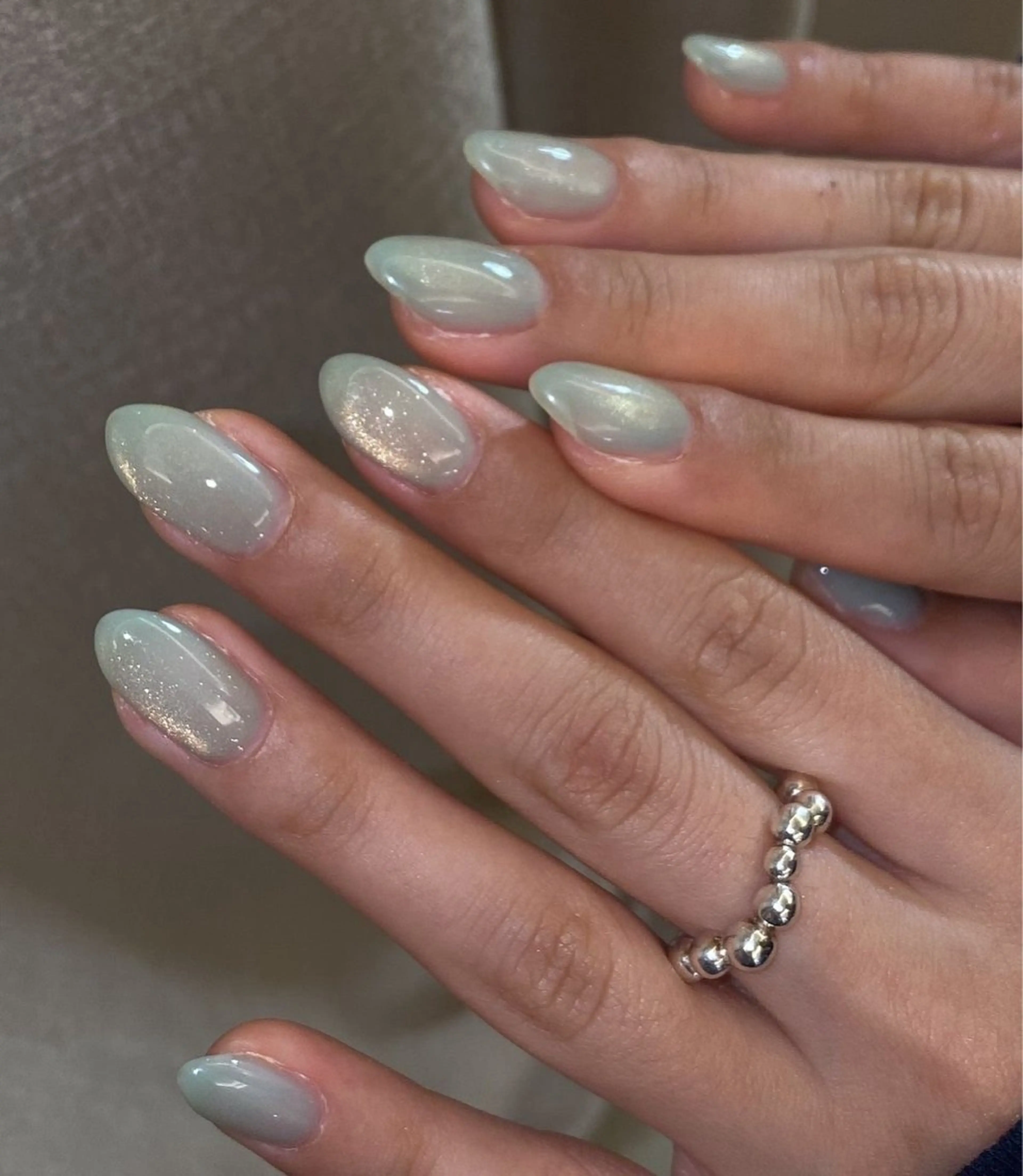 ネイル 韓国ネイル 持ち込み ニュアンスネイル ネイルチップ 冬ネイル LISA ANA.CHUOのネイルデザイン