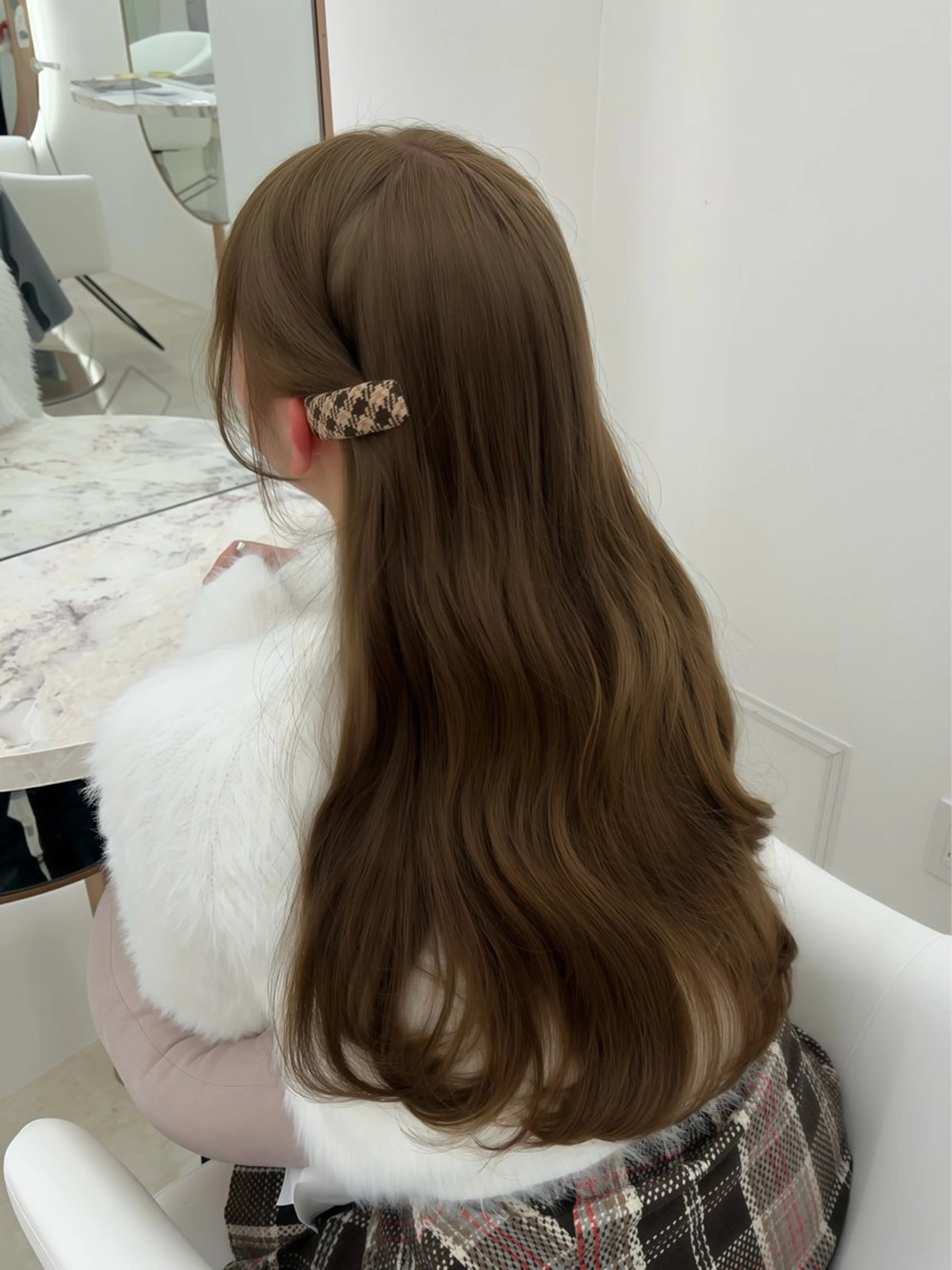 カラー カット ヘアカラー トリートメント ブリーチなし/暖色/ 艶髪/ユリヤのヘアスタイル