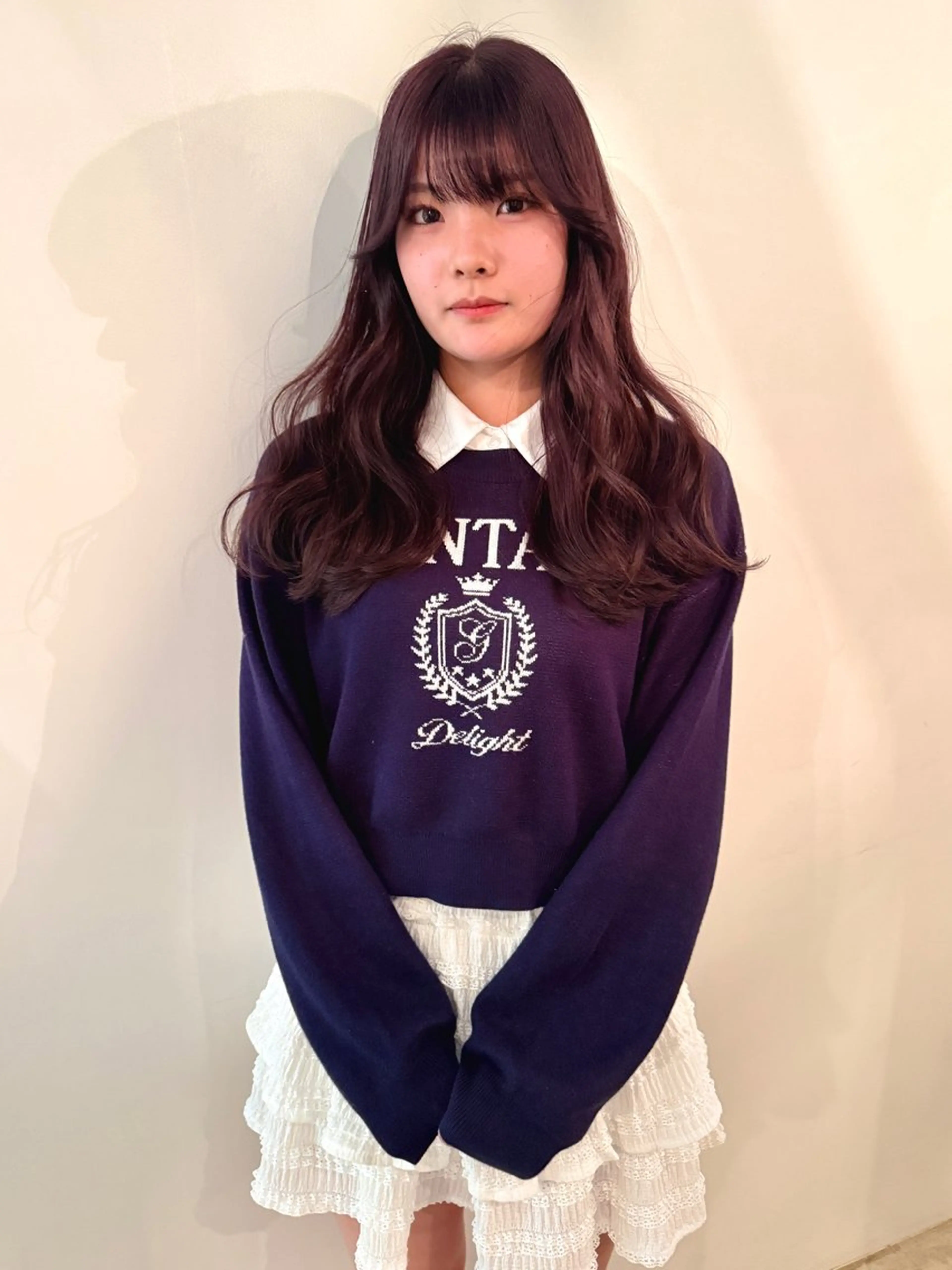 ロング カラー ブリーチ 透明感カラー ラベンダーカラー ブリーチなしカラー naho✂︎bob/ layerのヘアスタイル