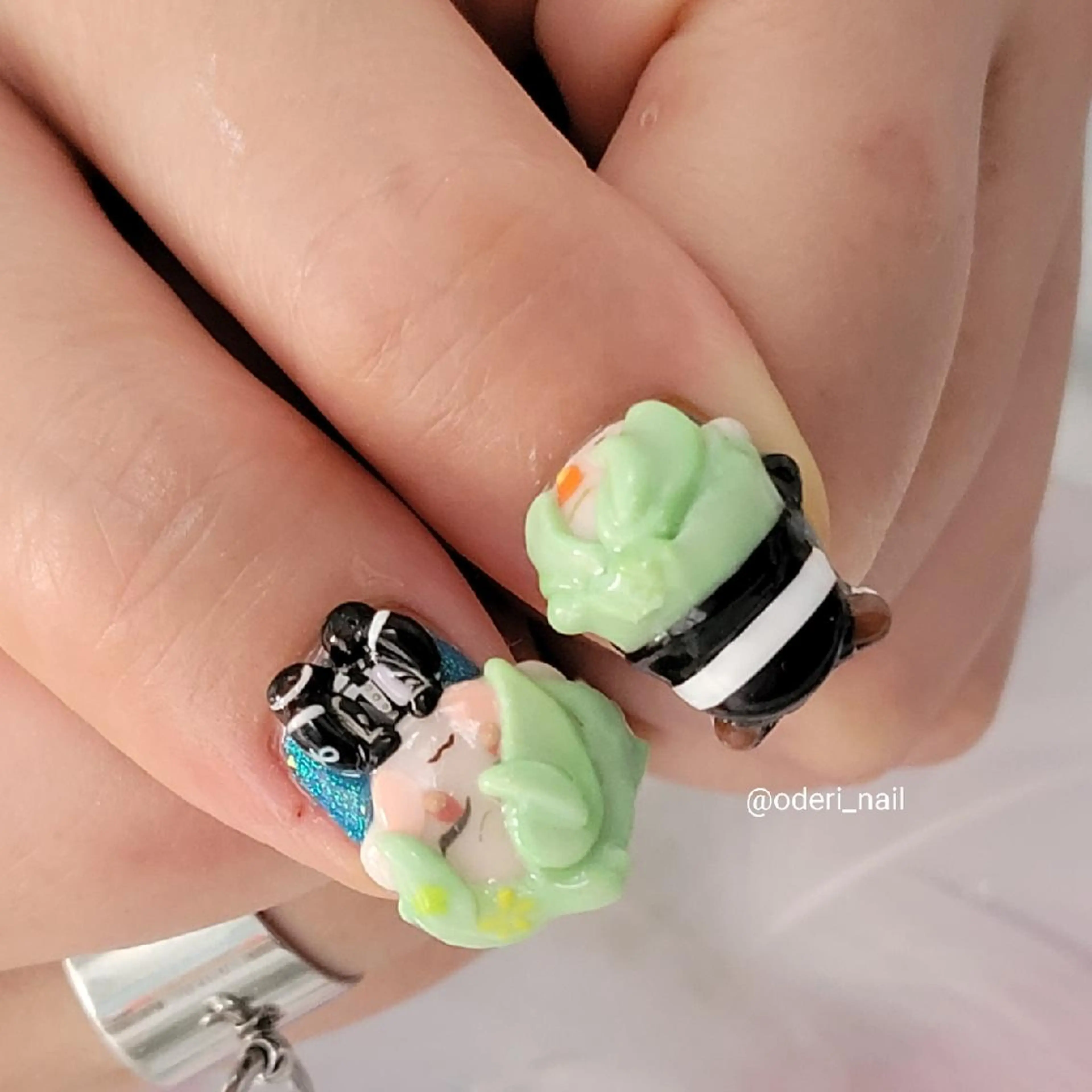 ネイル アートネイル ジェルネイル おで@ oderi_nailのネイルデザイン