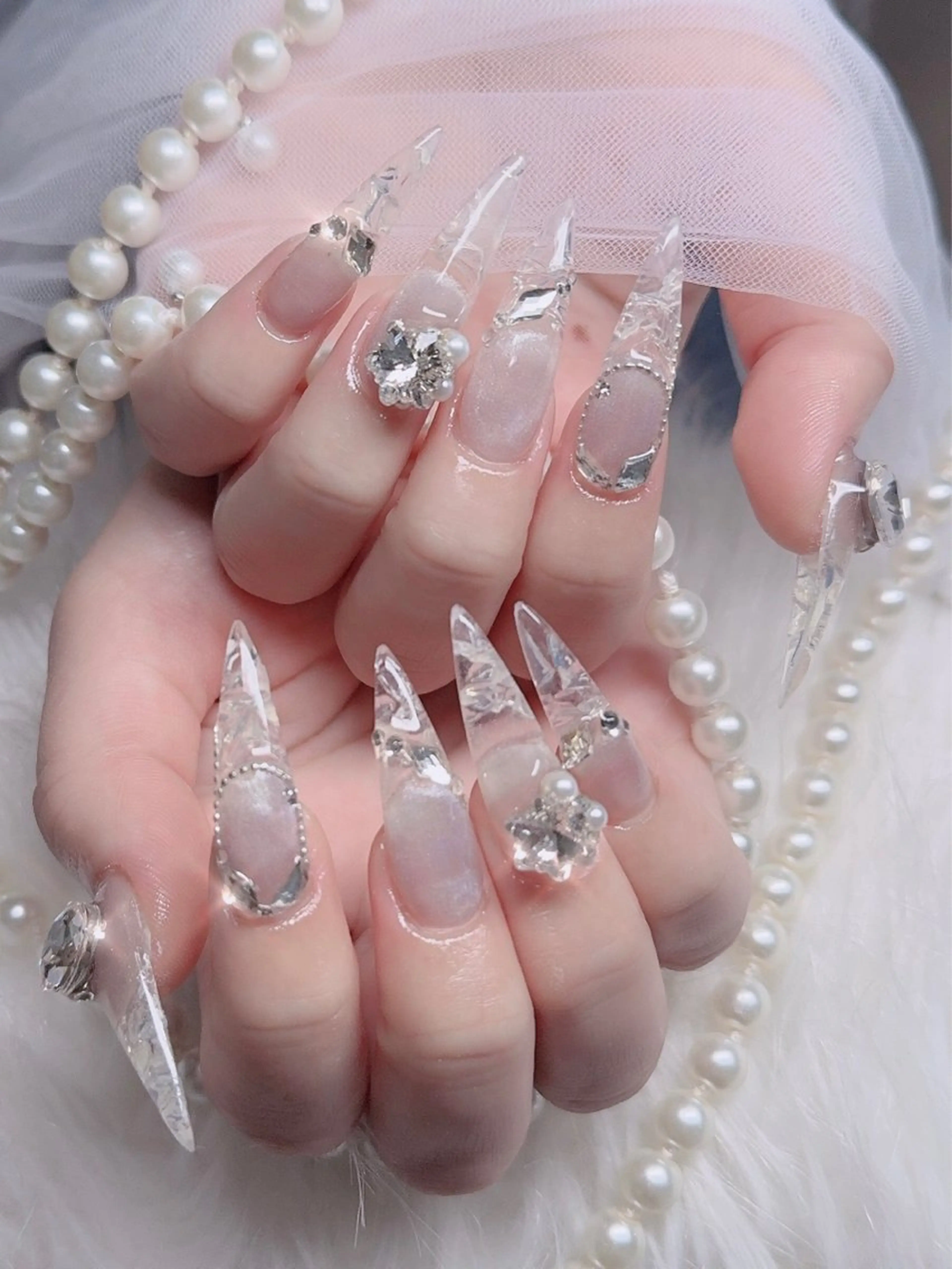 ネイル フレンチネイル ジェルネイル ハロウィン 韓国ネイル マグネットネイル ハンドネイル Hbaby nailのネイルデザイン