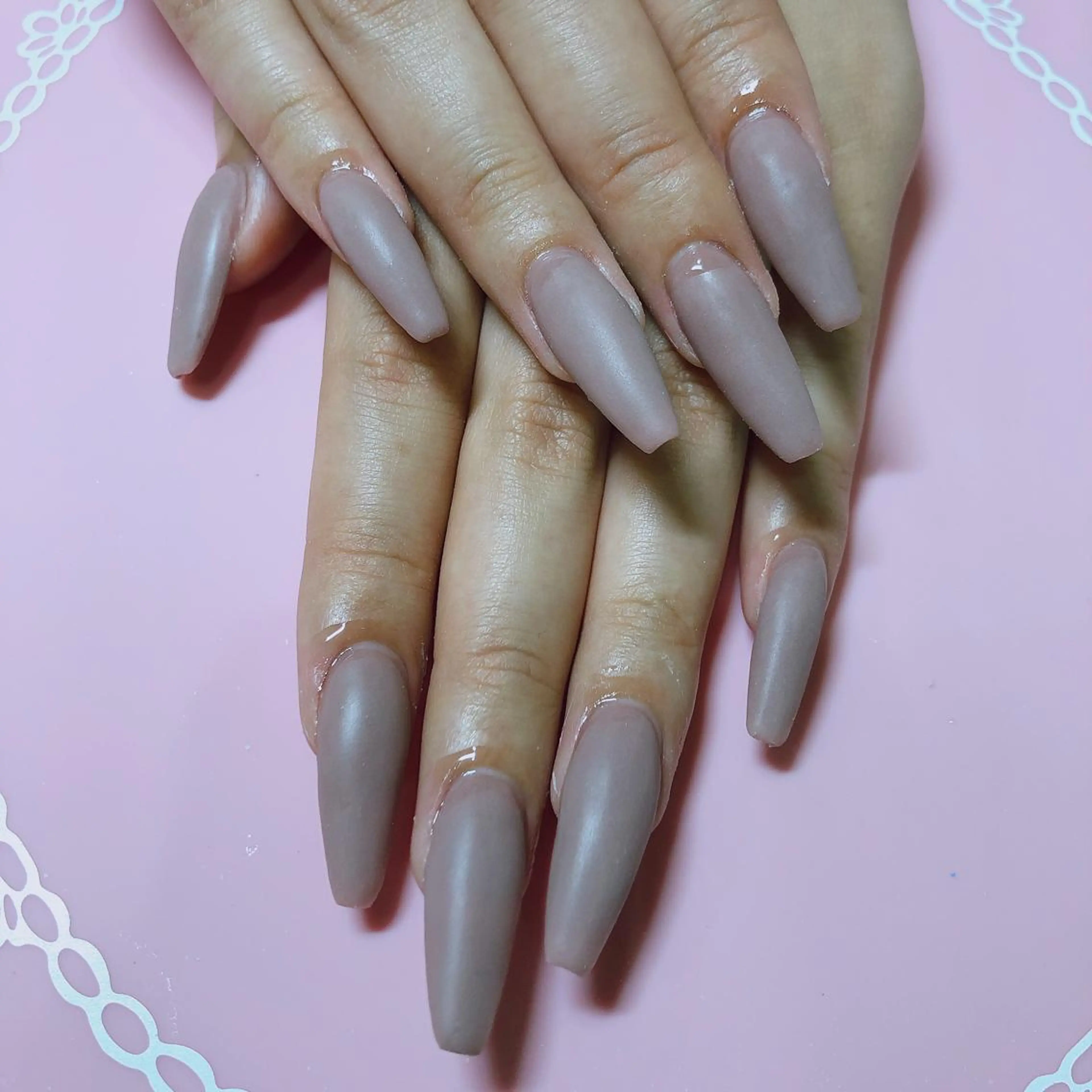 ロング ネイル マットネイル ハンドネイル 《LB》ラブリエ Nail&eyeのマツエク・マツパデザイン