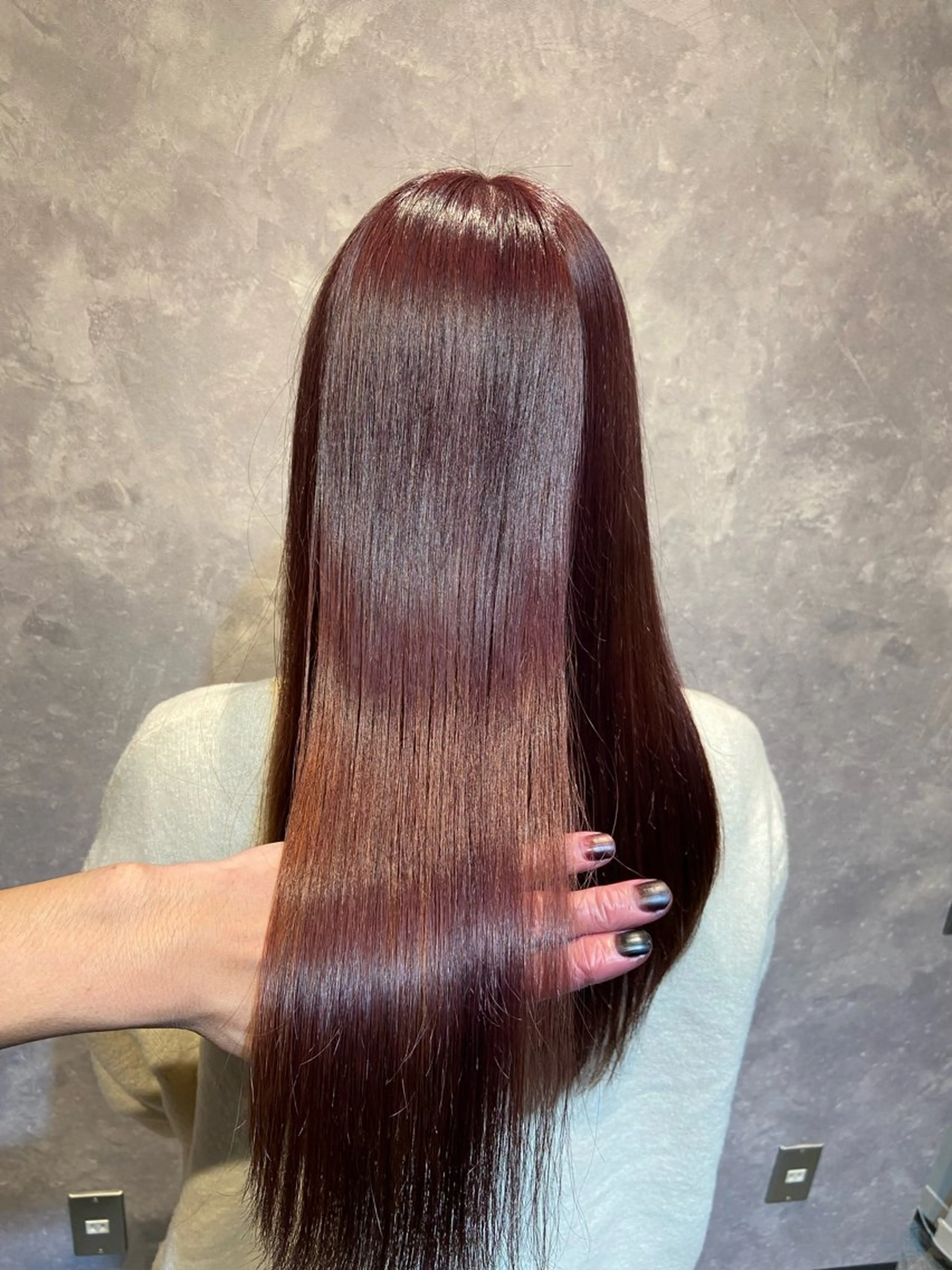 ロング 縮毛矯正 トリートメント 山本 拓弥のヘアスタイル