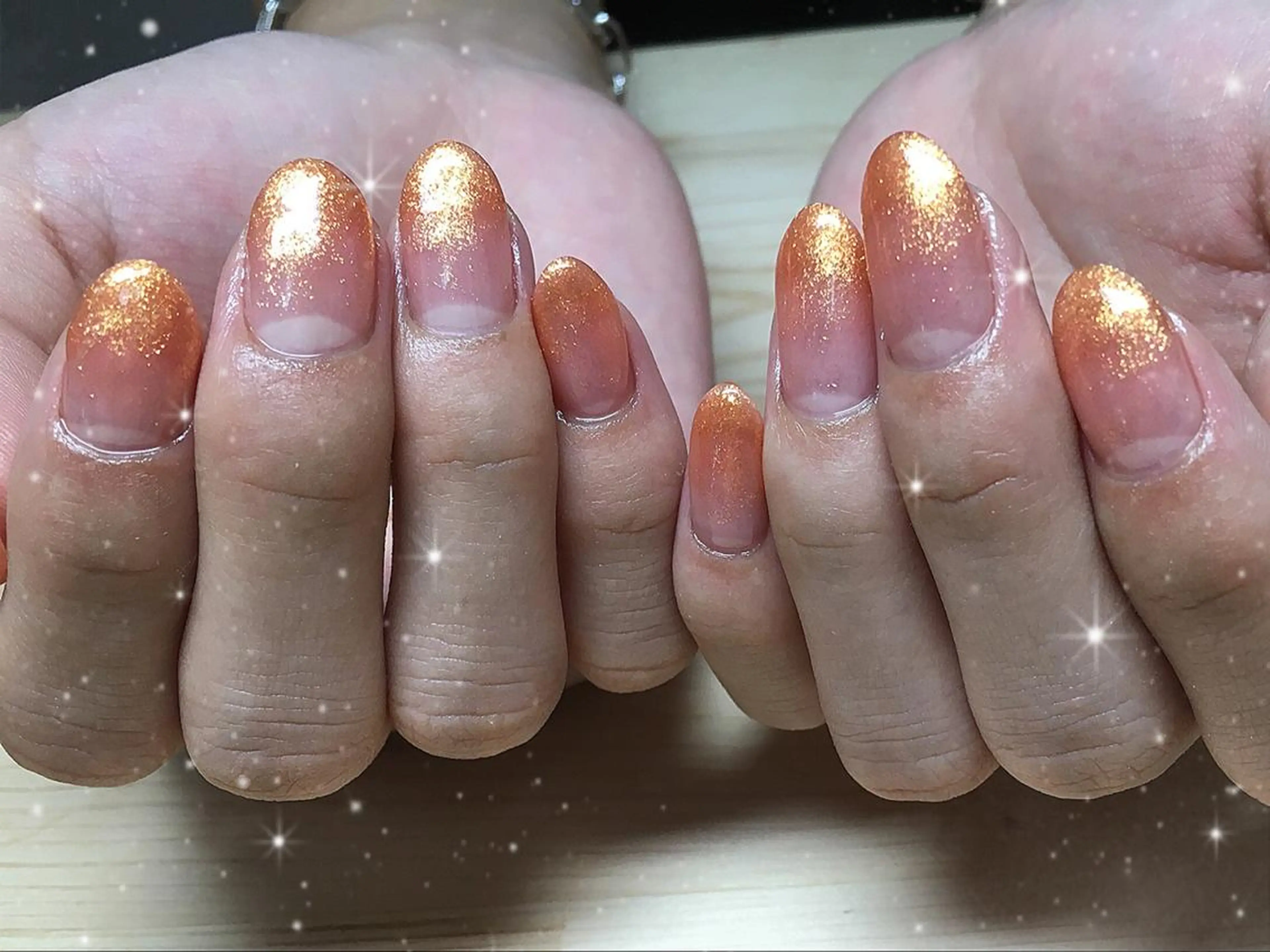 ネイル グラデーション ラメ(グリッター) ラメグラデーション CULU -LUのネイルデザイン