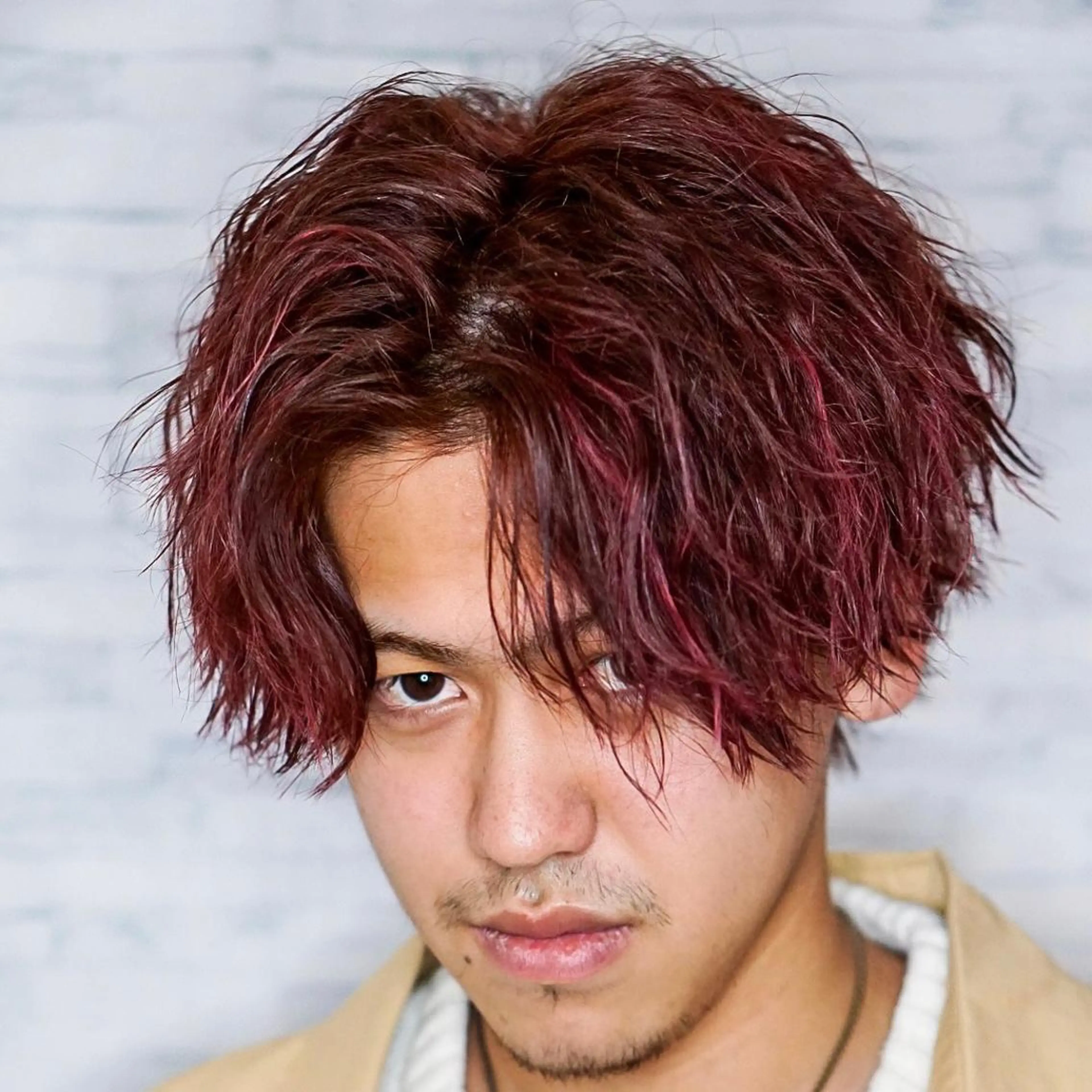 ショート カラー パーマ メンズ メンズメッシュ メッシュ カット ヘアカラー 🔥メンズ🔥かっこ いいが正義！代表柿崎のヘアスタイル