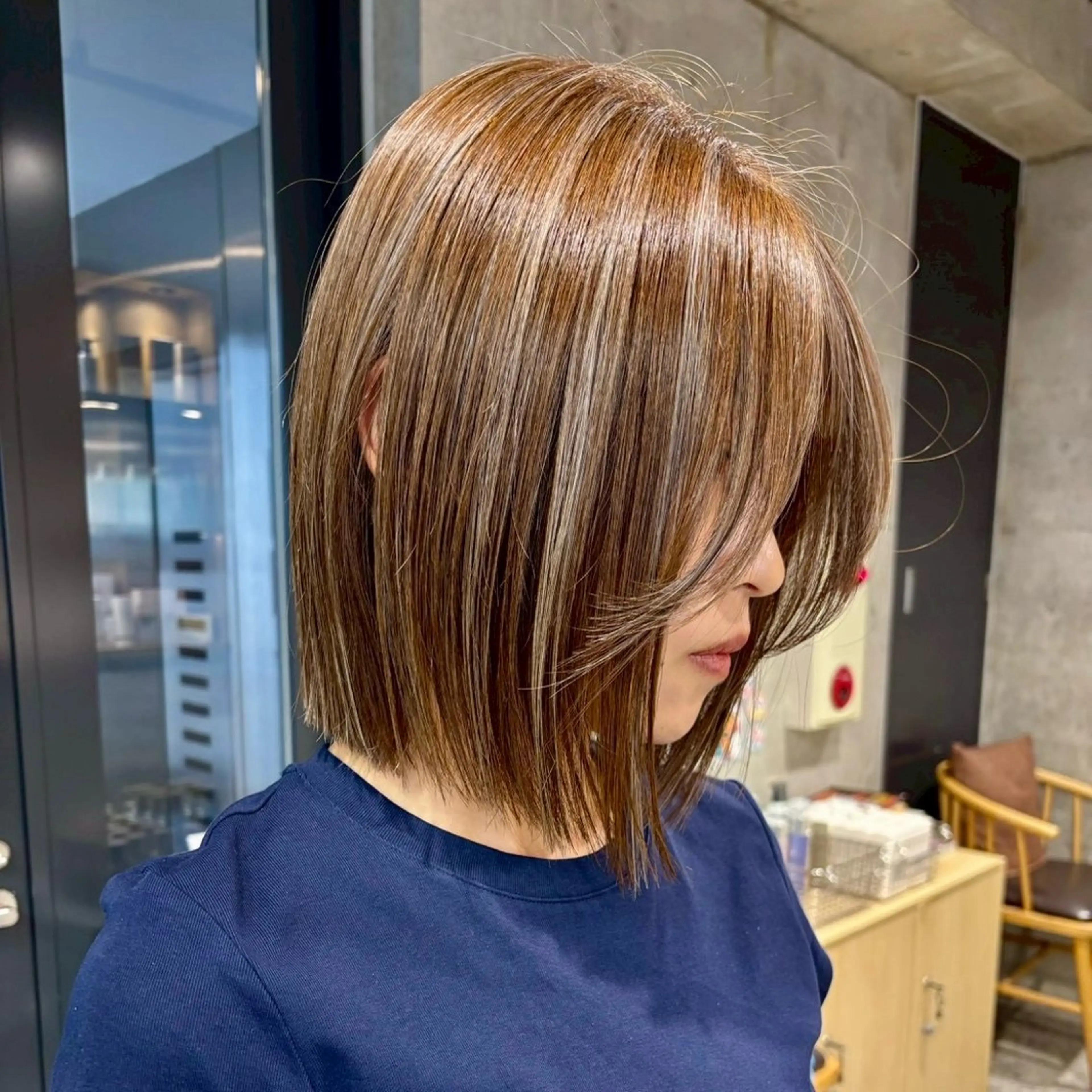ショート ハイライト ヘアカラー 🍎ブリーチカラー 🍎KUREA🍎のヘアスタイル