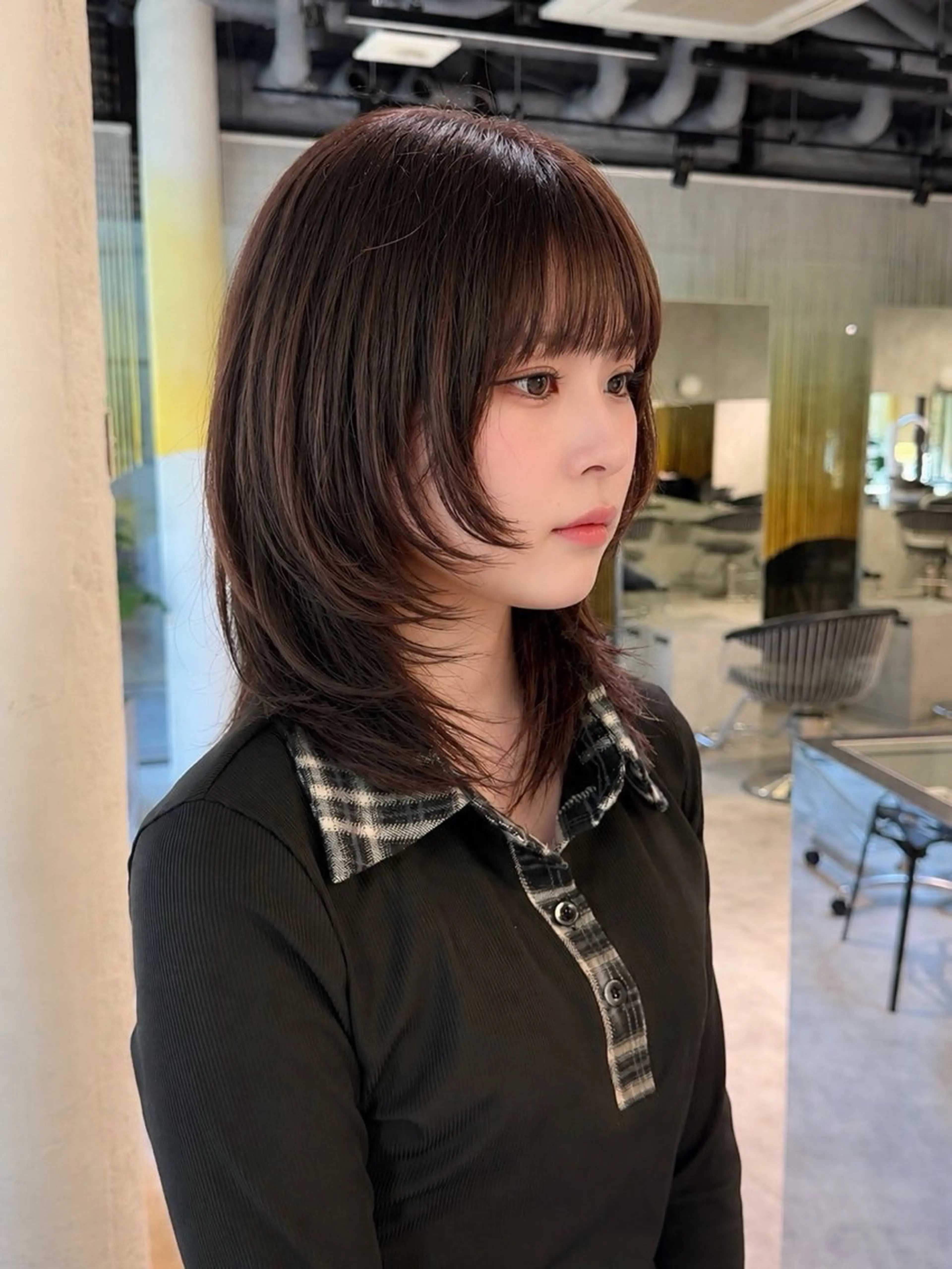 ミディアム レイヤー×ハイトーン ×デザイン 啓太のヘアスタイル