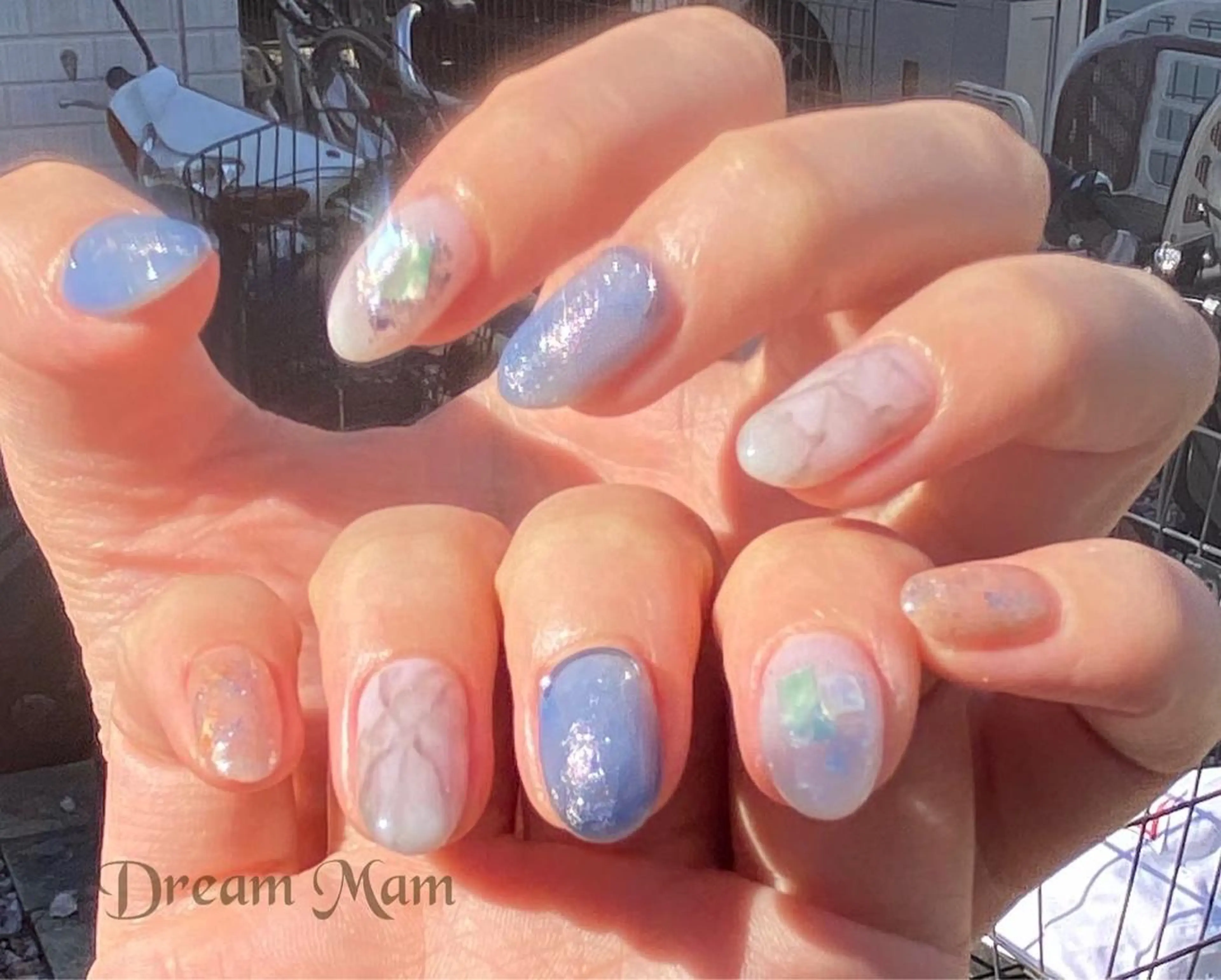 ネイル フレンチネイル ジェルネイル キラキラネイル 韓国ネイル マグネットネイル Nail Salon Ｄream Mamのネイルデザイン