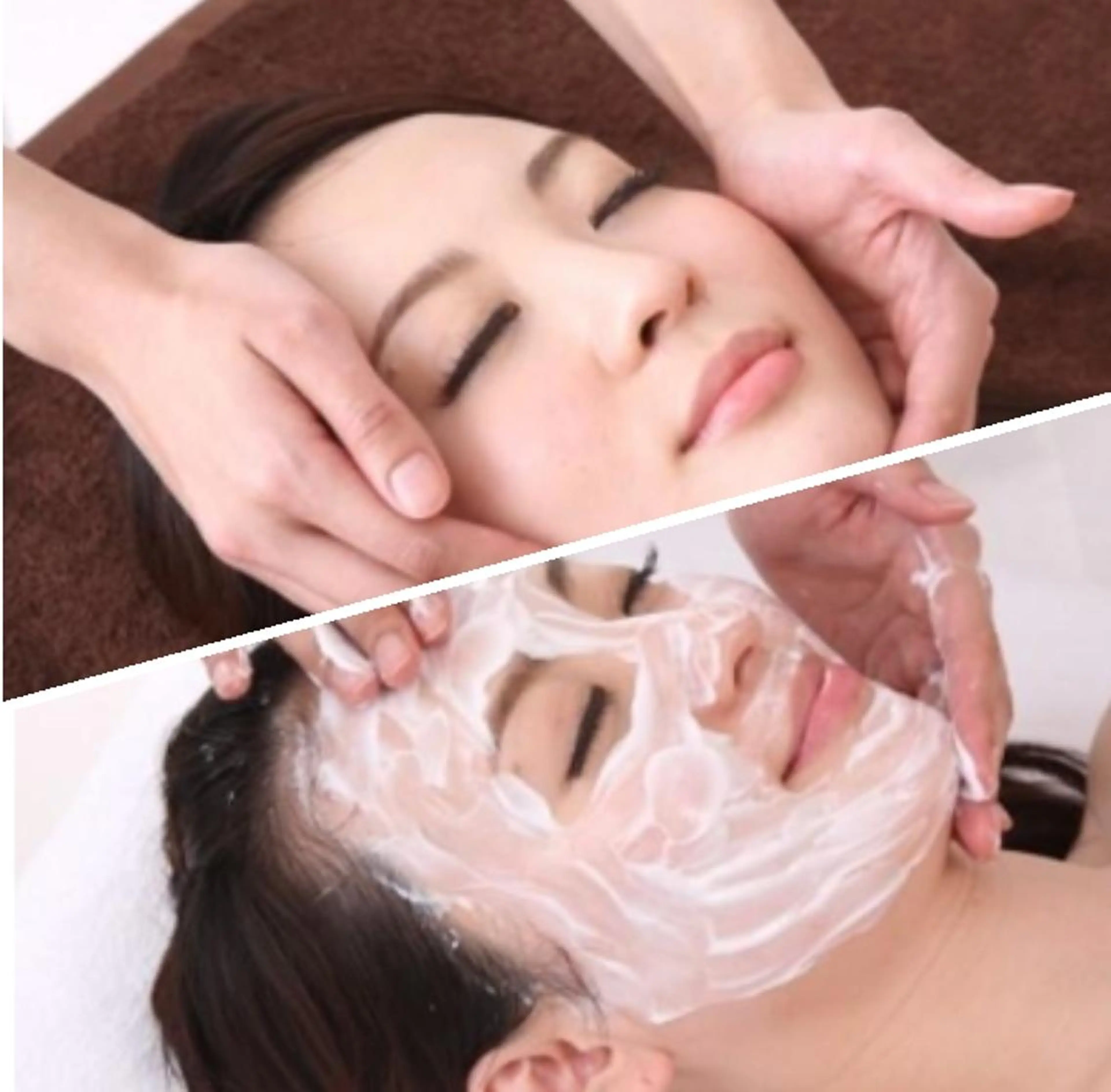 オーガニック商材を使ったフェイシャルエステ （パック無し）の写真