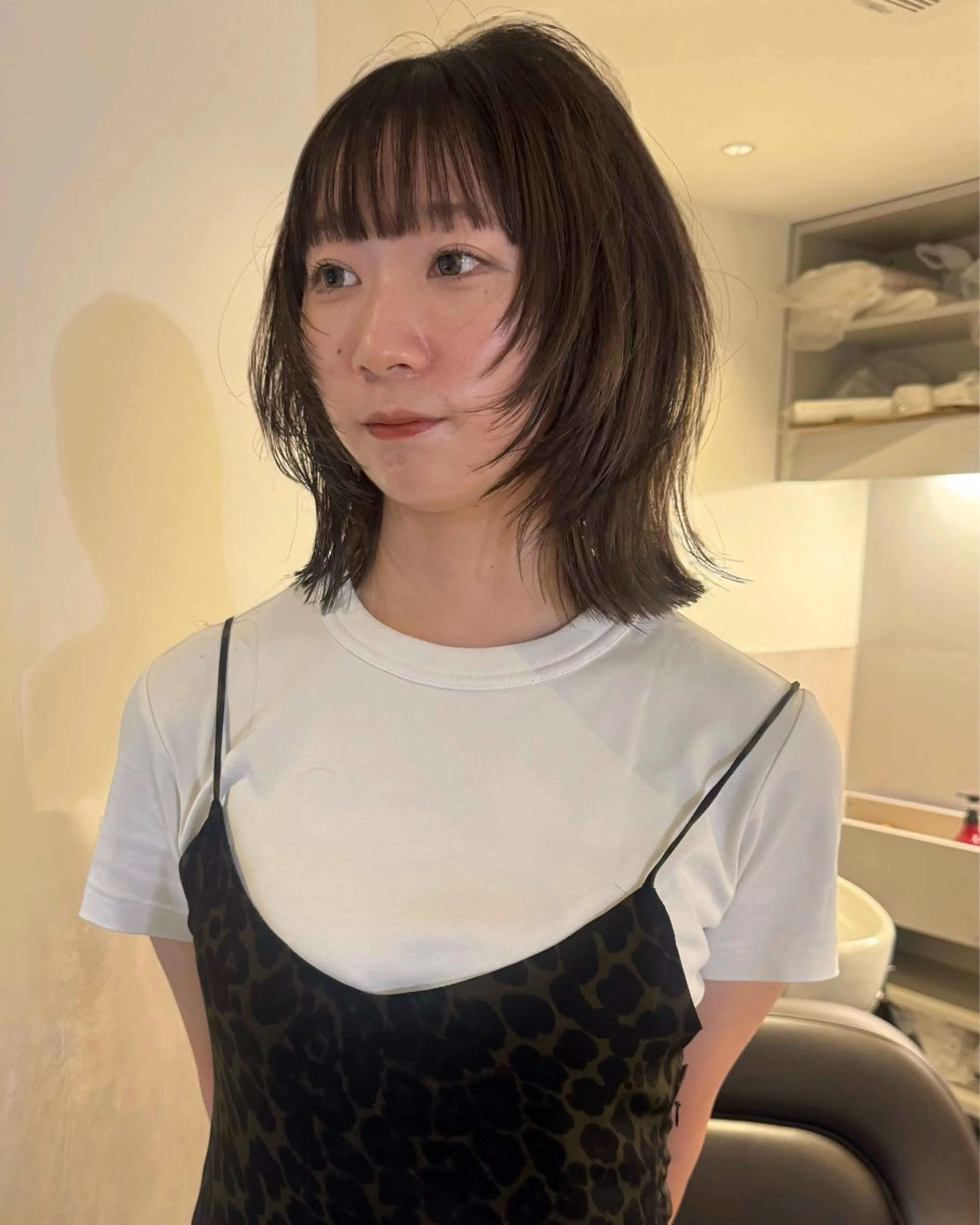 ショート ボブレイヤー ボブ レイヤーカット 似合わせカット カット トリートメント RAIMA ケアハイトーンのヘアスタイル