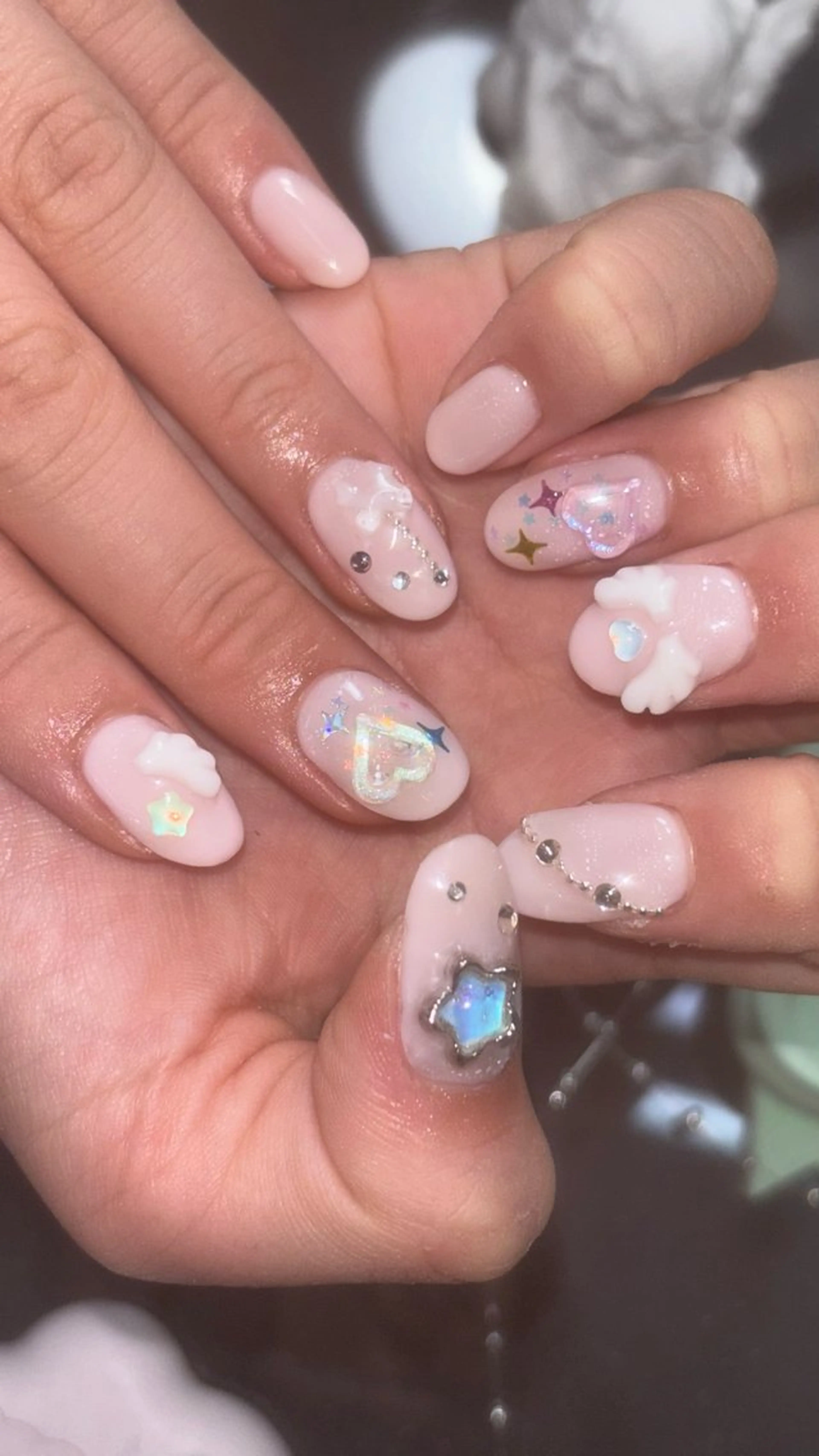 ネイル ハンドネイル ꒰ঌheaven໒꒱ chieのネイルデザイン