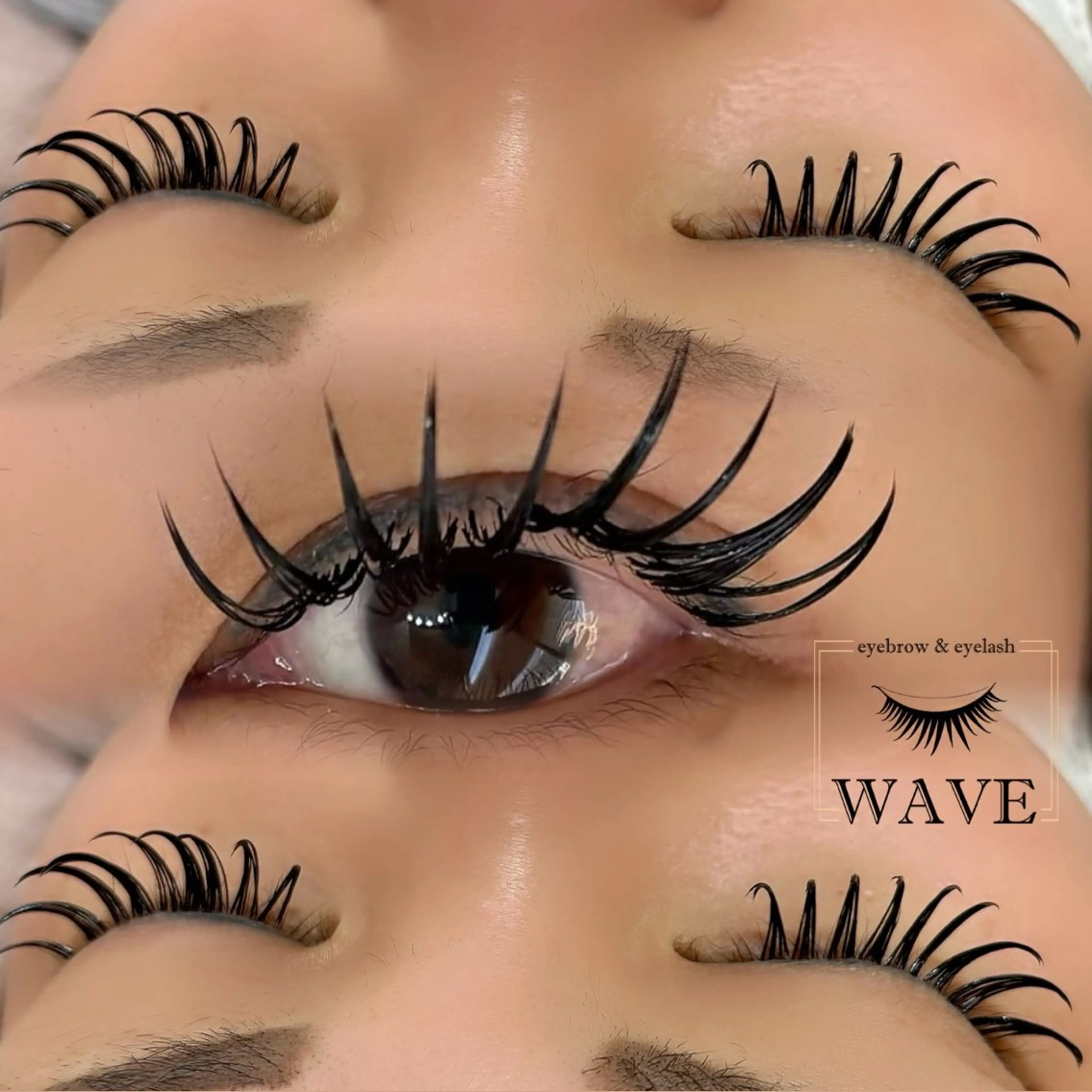 マツエク・マツパ バインドロック キュート Dカール マツエク brow&lash WAVEのマツエク・マツパデザイン