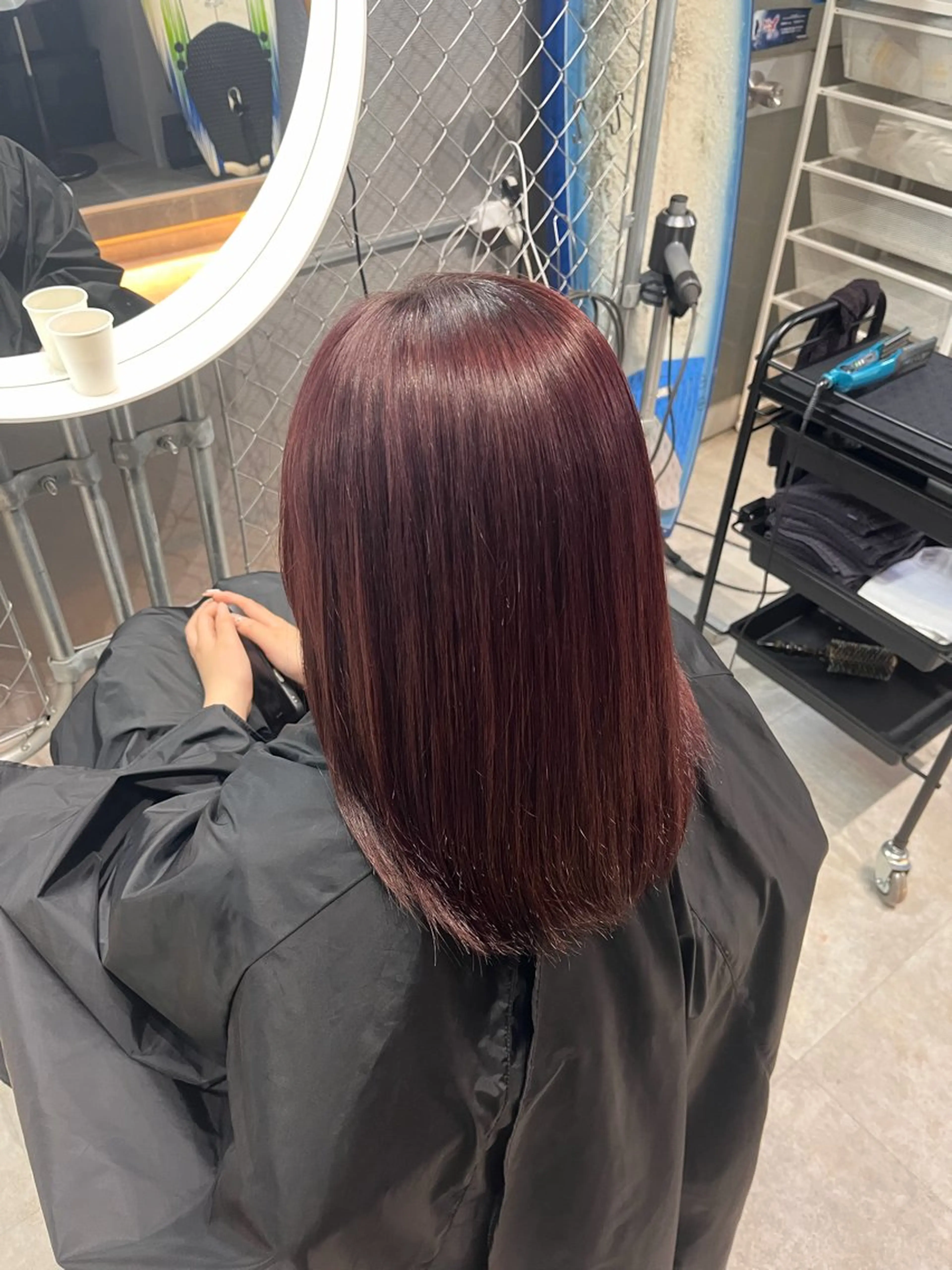 カラー ラベンダーカラー ピンクカラー ピンクラベンダー ヘアカラー トリートメント cocoon sayuのヘアスタイル