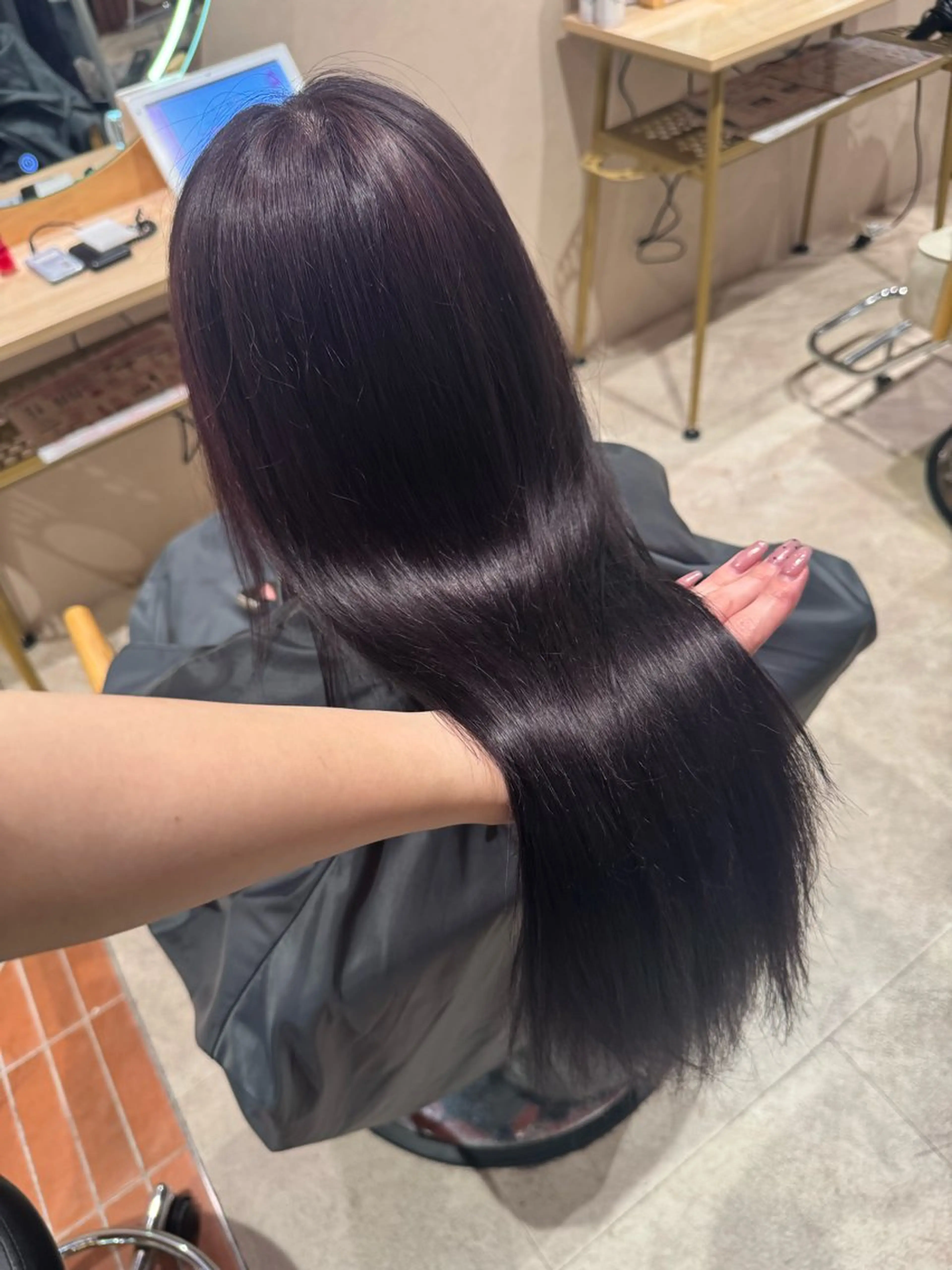 ロング カラー ディープラベンダー ラベンダーカラー ラベンダーグレー ヘアカラー トリートメント designcolo r/似合わせNOKAのヘアスタイル