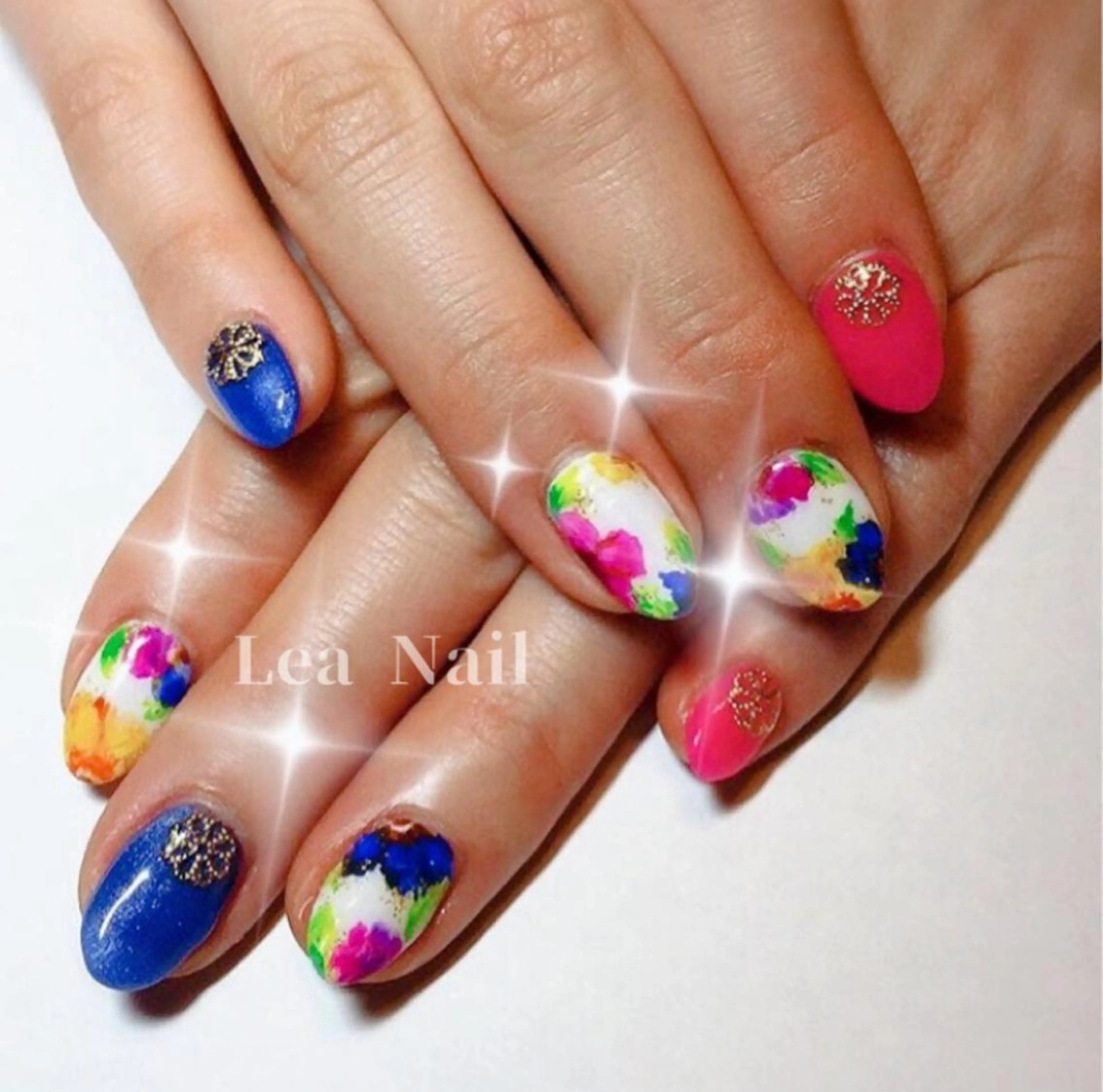 ネイル フラワーネイル Lea Nailのネイルデザイン