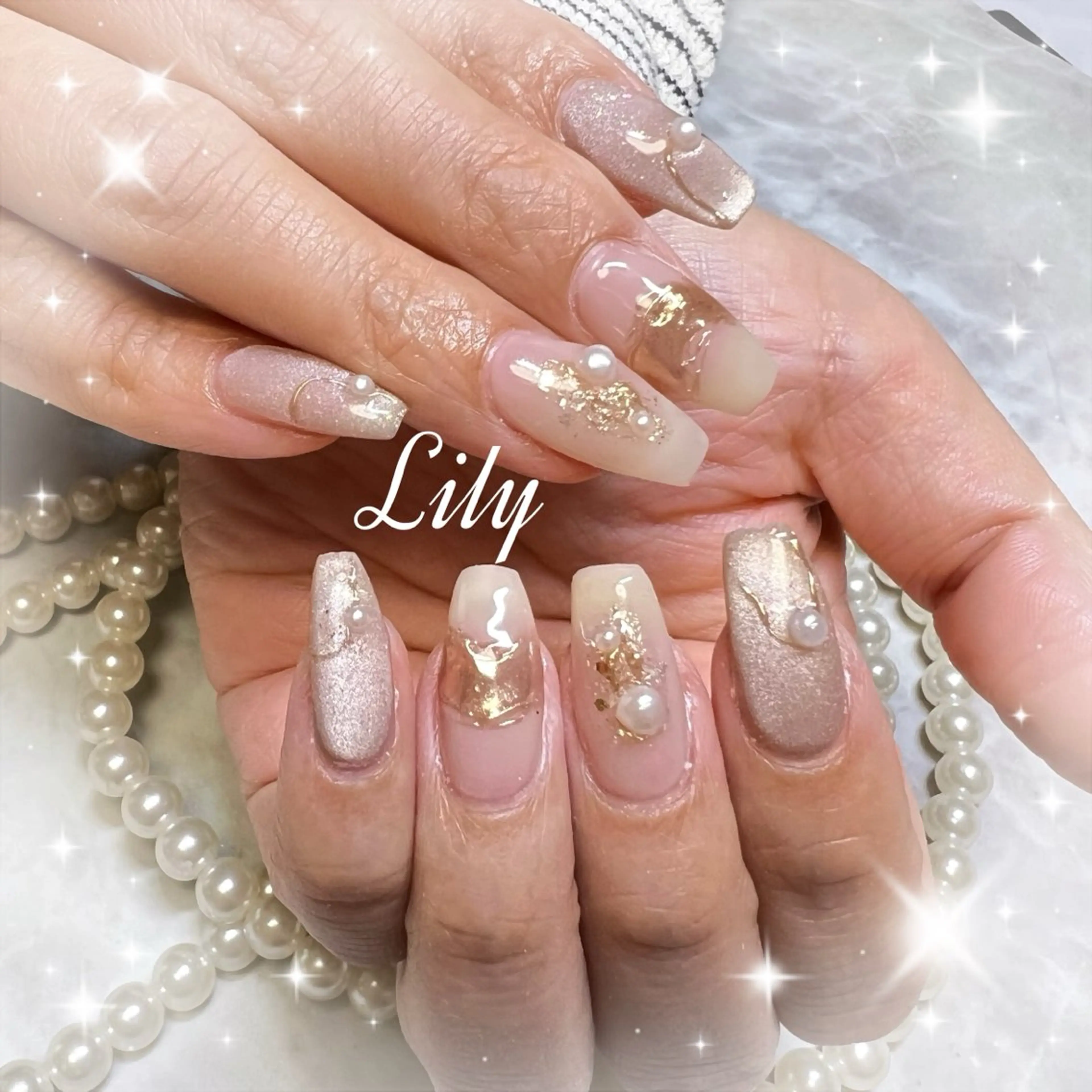 ネイル ハンドネイル Lily*nail 🌻Mii🌻のネイルデザイン