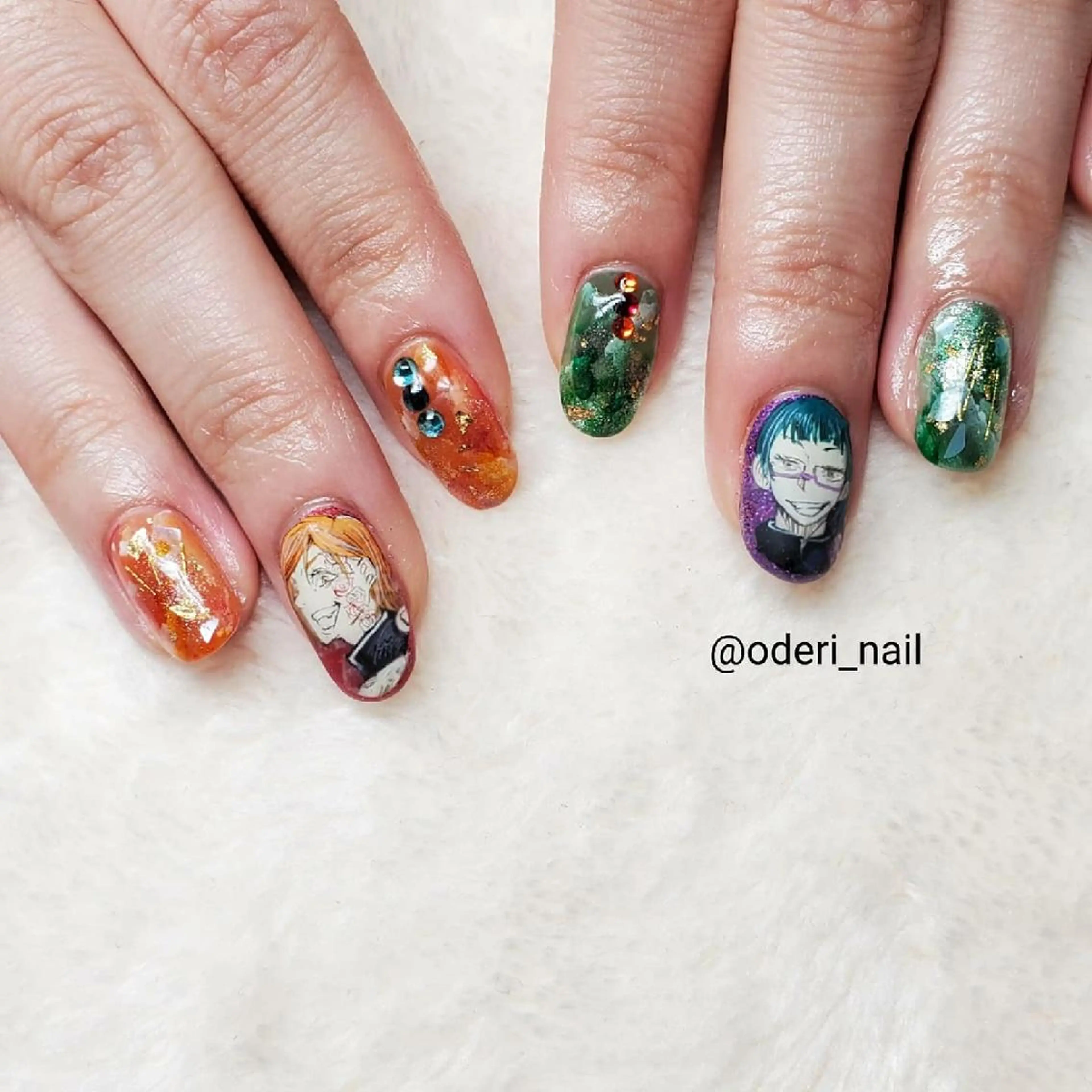 ネイル アートネイル ジェルネイル おで@ oderi_nailのネイルデザイン