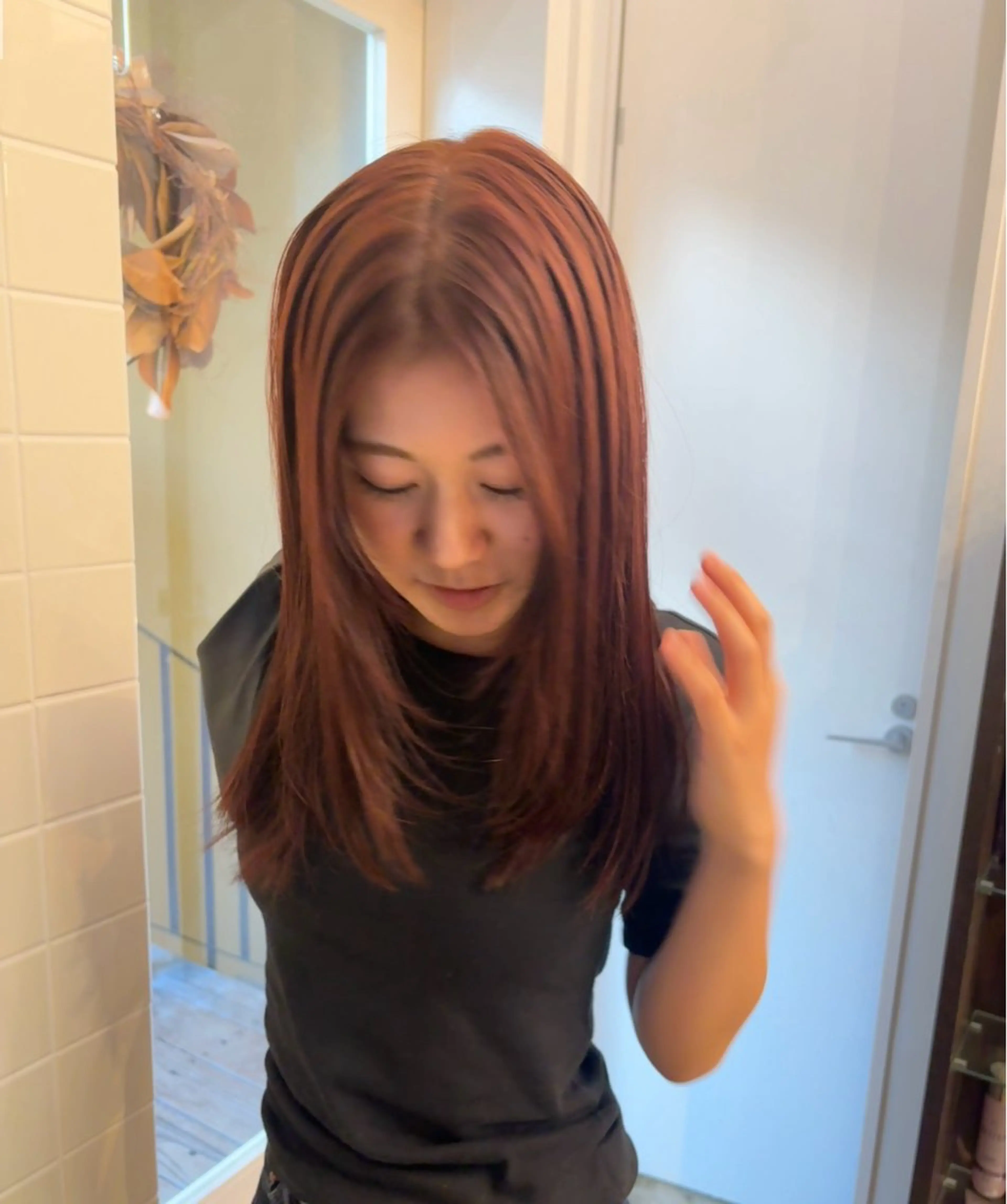 ロング カラー ブリーチ ブリーチなしカラー レイヤーカット 🪐ナチュラルモード ヘア🪐honokaのヘアスタイル